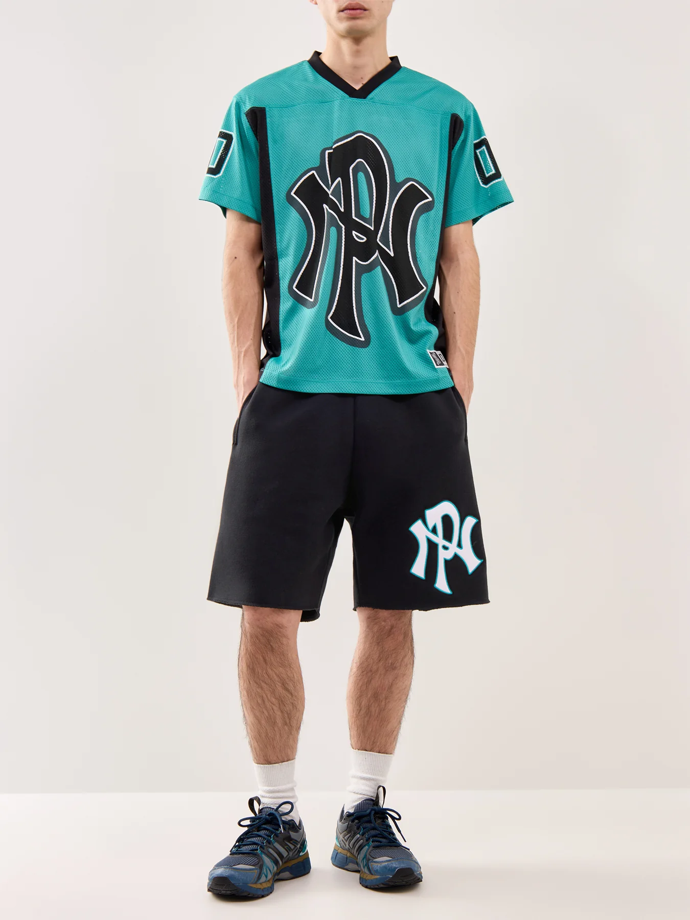 NYP Premium Sweatshorts Black - Image 2