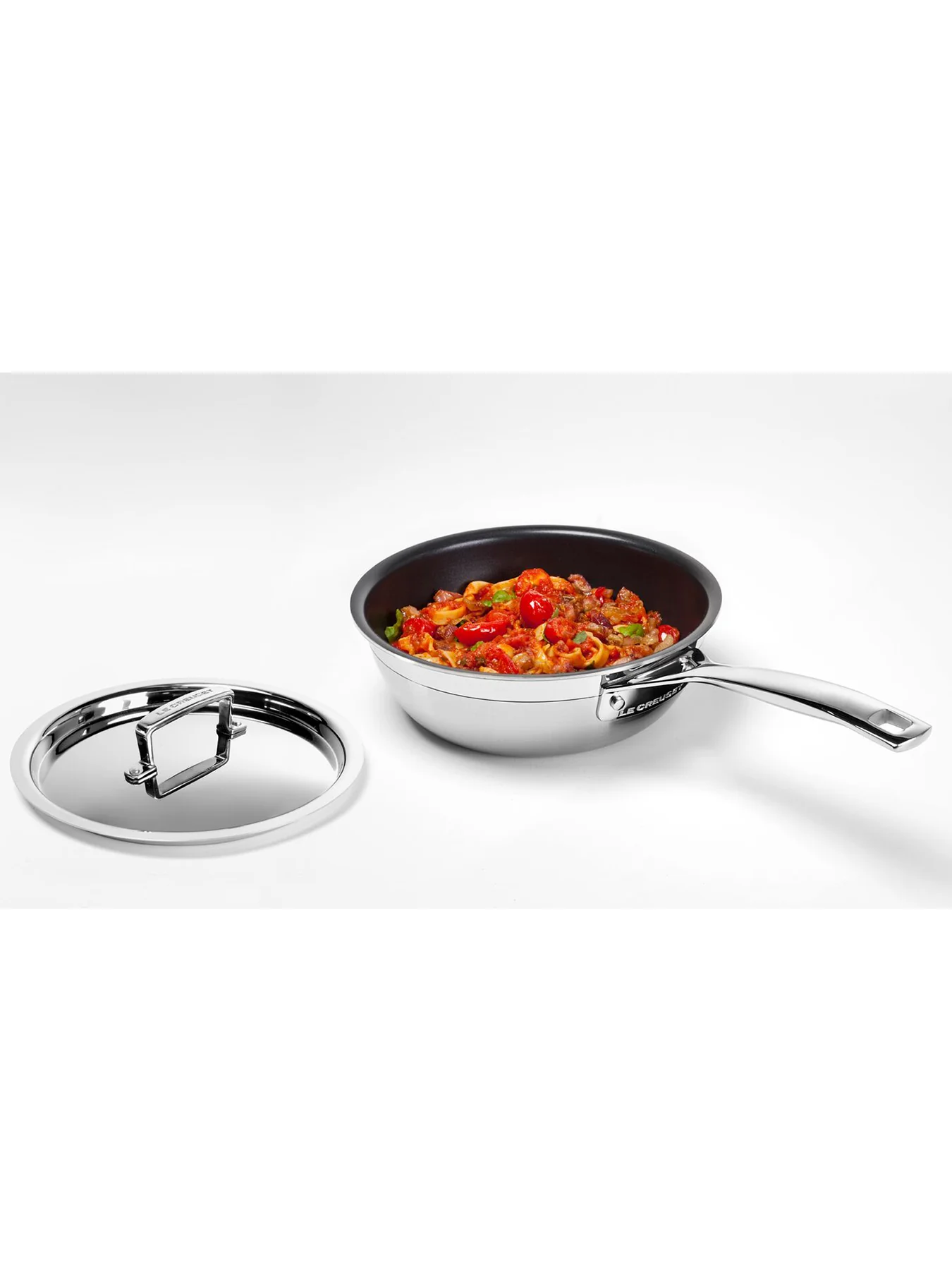 3 Ply Stainless Steel Non Stick Chefs Pan 20cm - Image 2