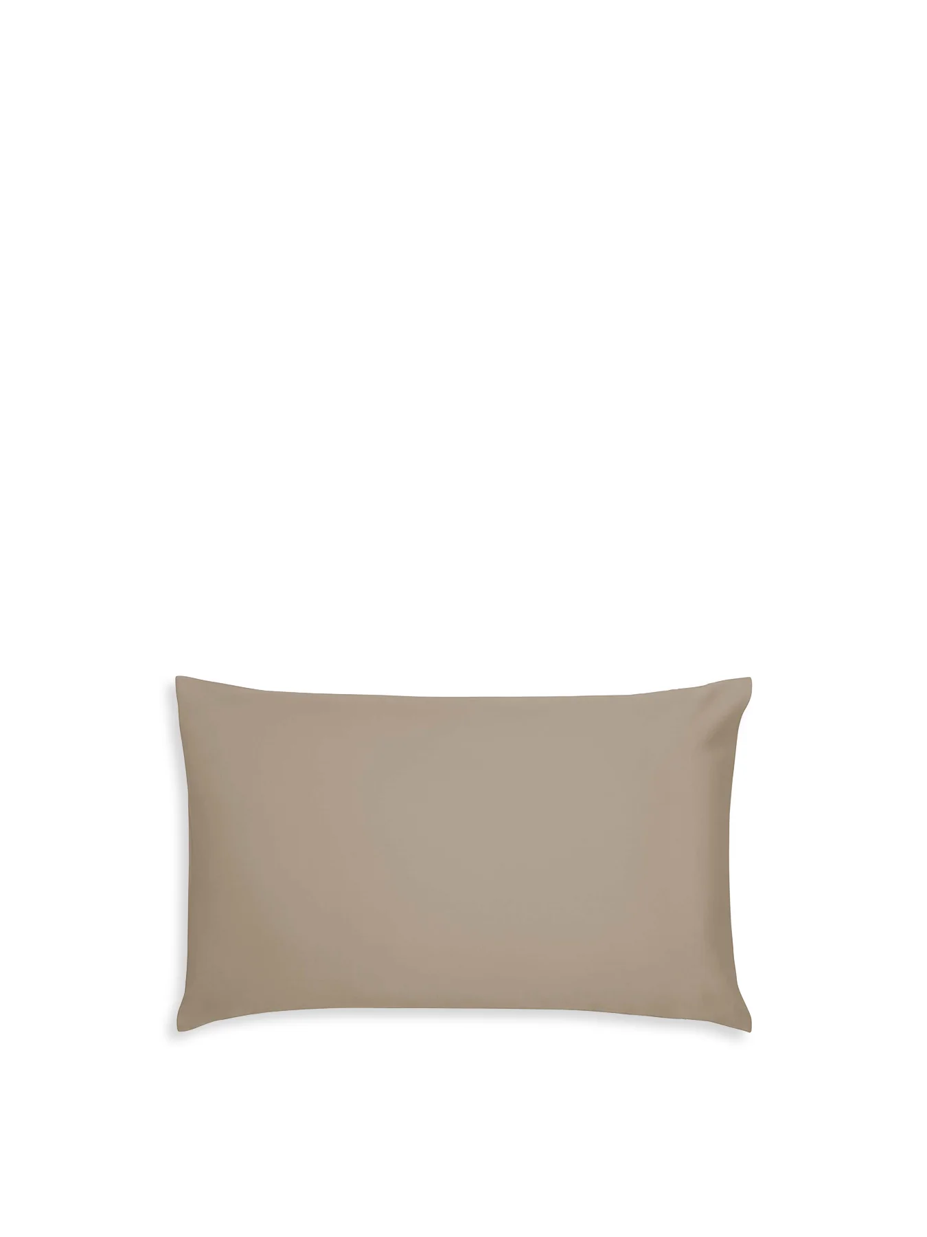 400TC Sateen Plain Dye Pillow Case Pair Brown