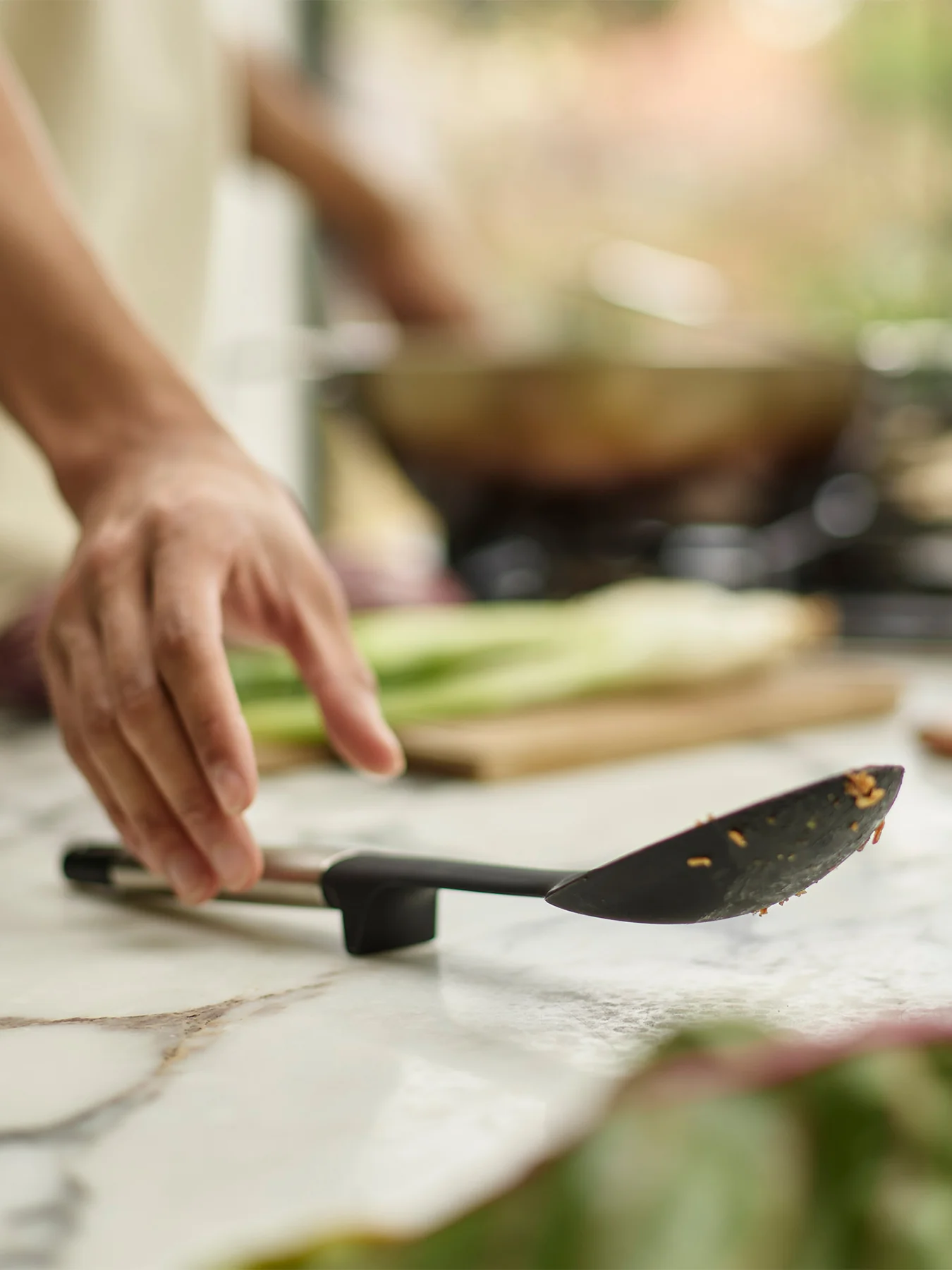 Fusion Silicone Solid Spoon Silver - Image 4