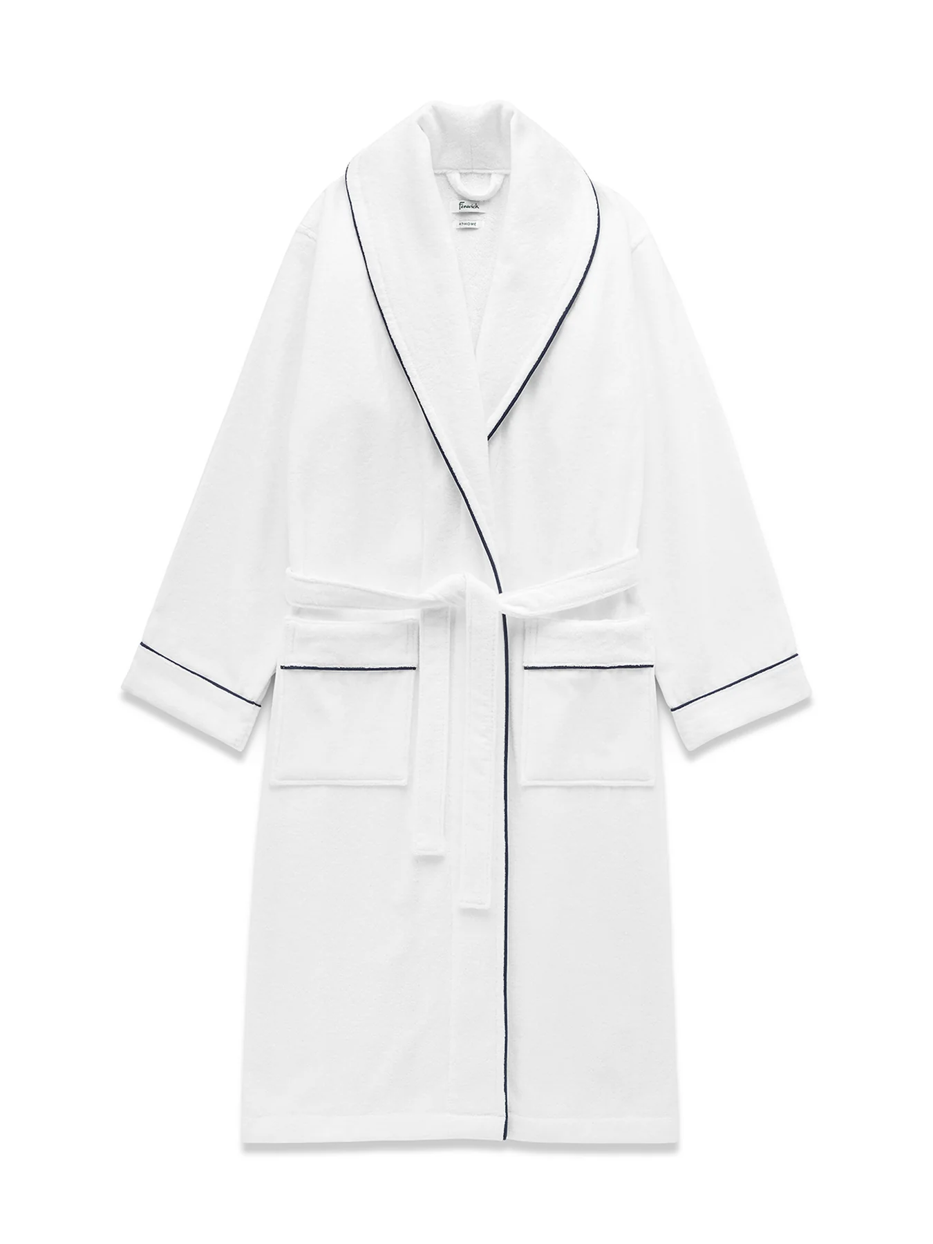 White/Navy Claygate Bath Robe