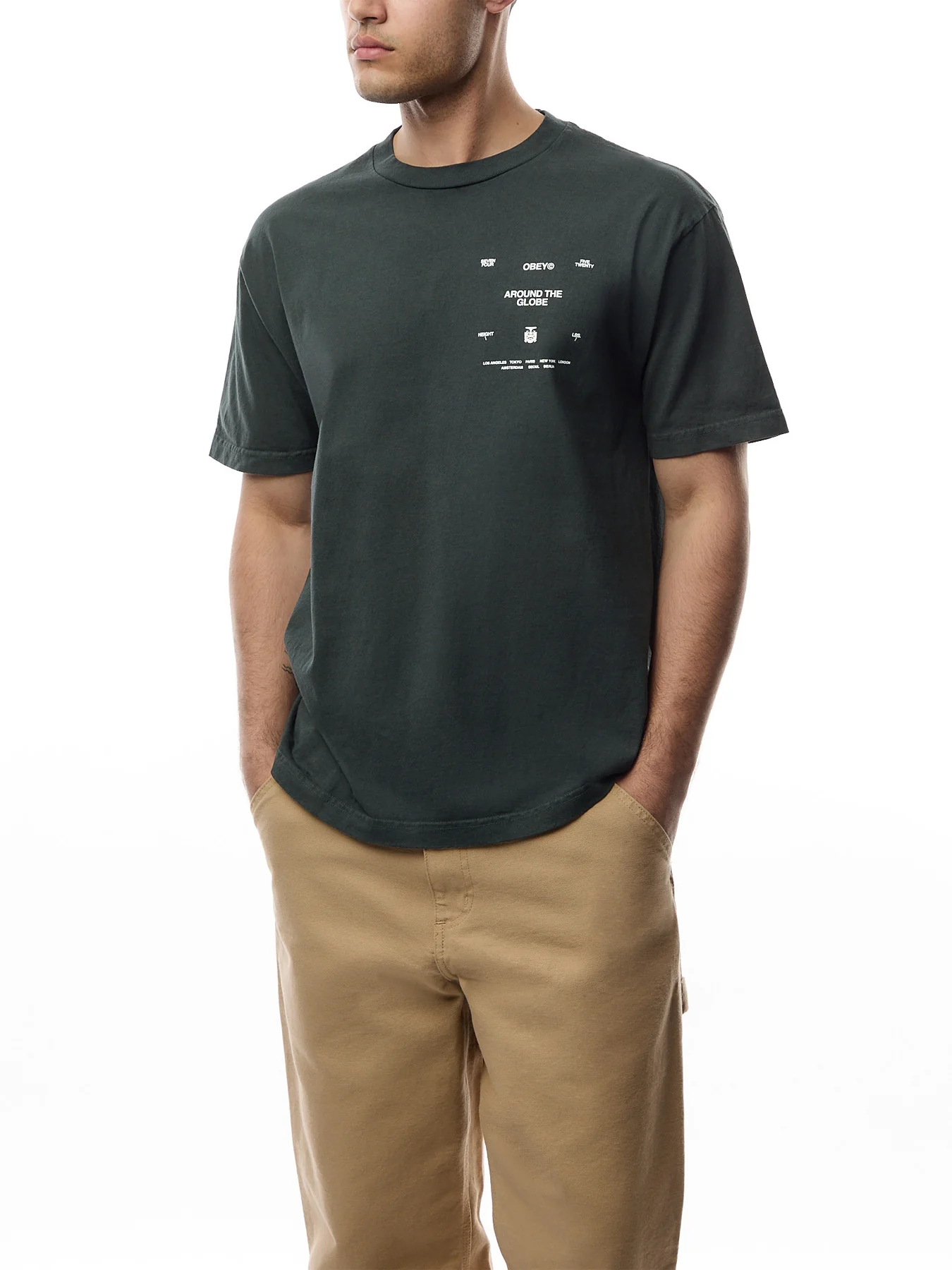 Obey Around The Globe T-Shirt - Image 4