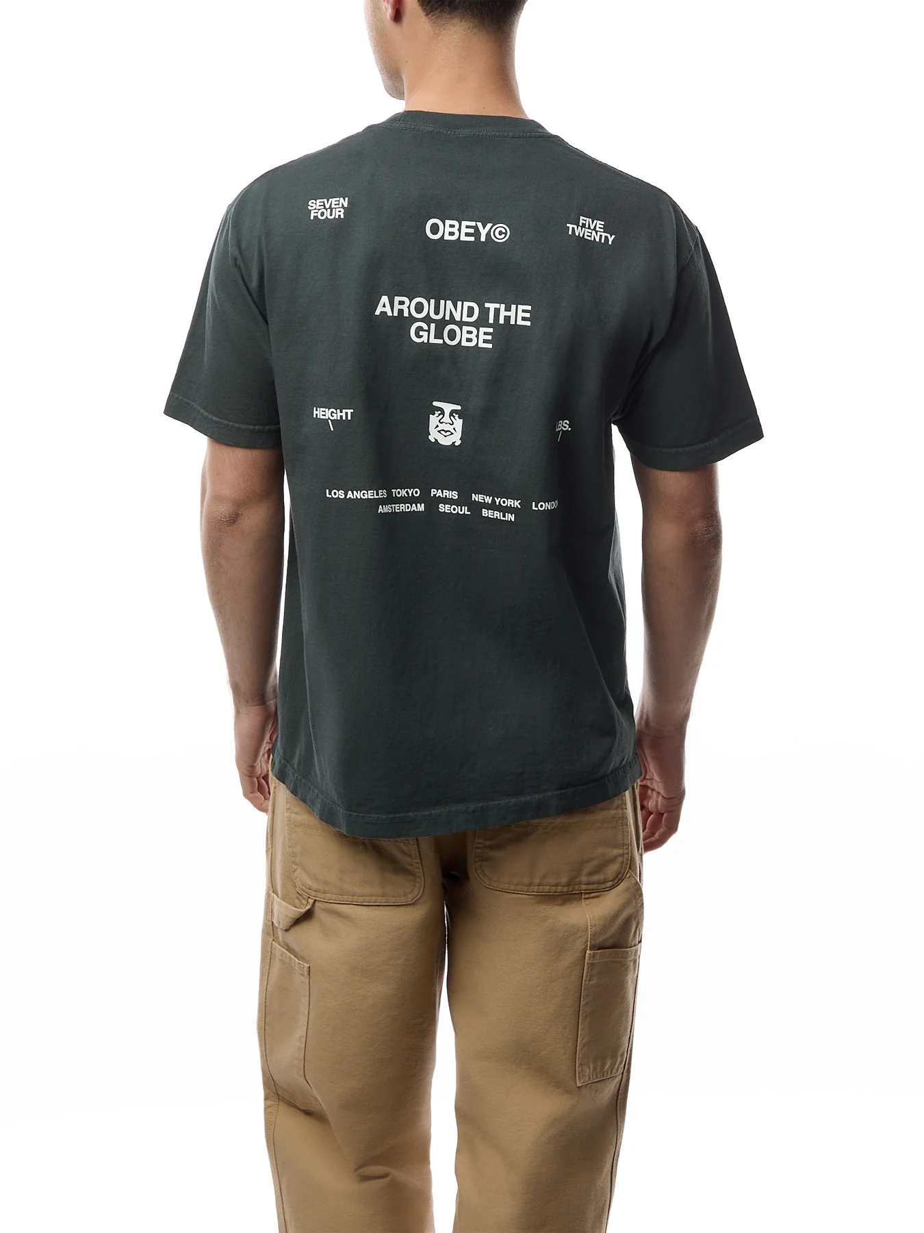 Obey Around The Globe T-Shirt - Image 5
