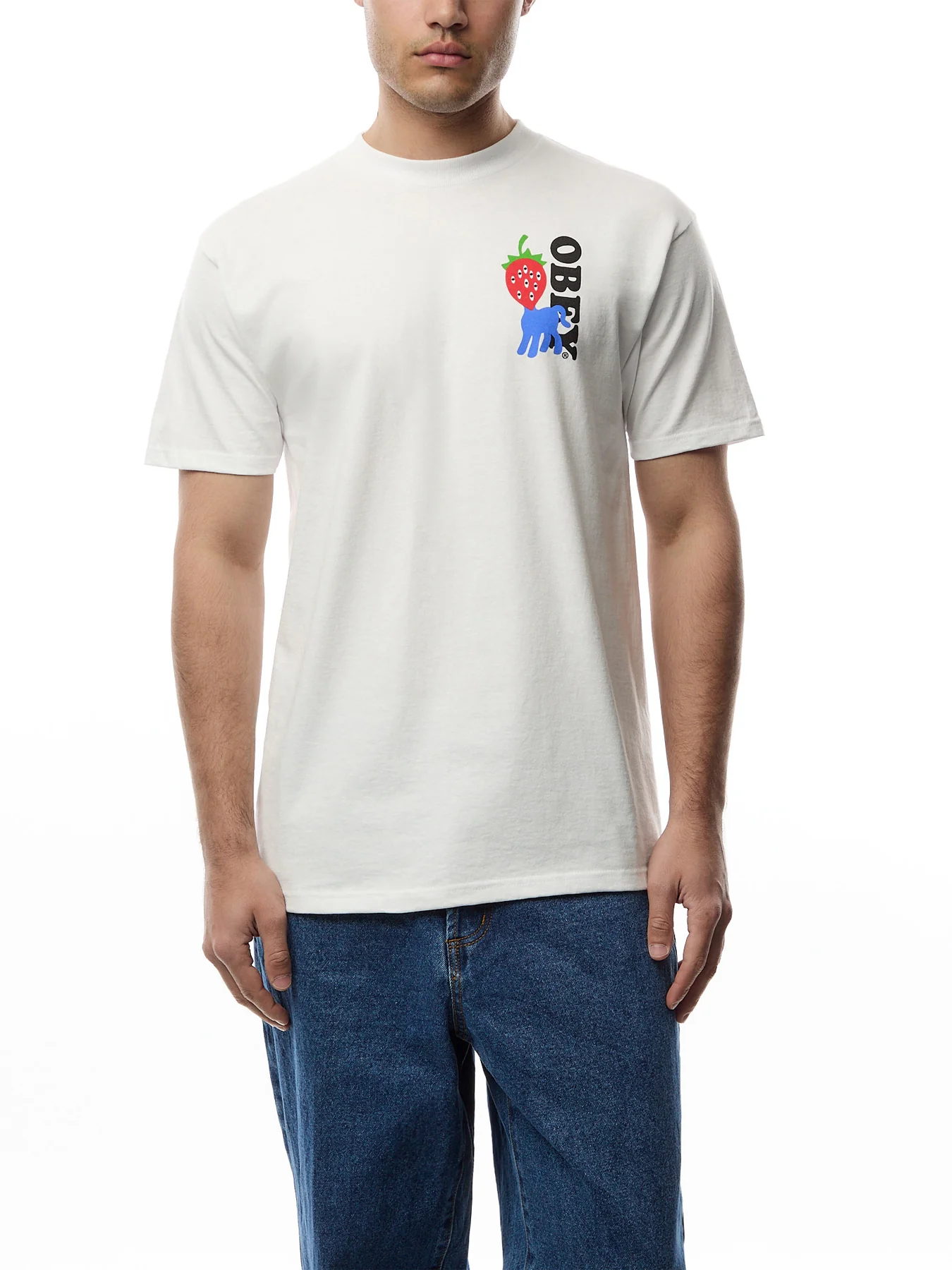 Obey Strawberry Graphic T-Shirt - Image 2