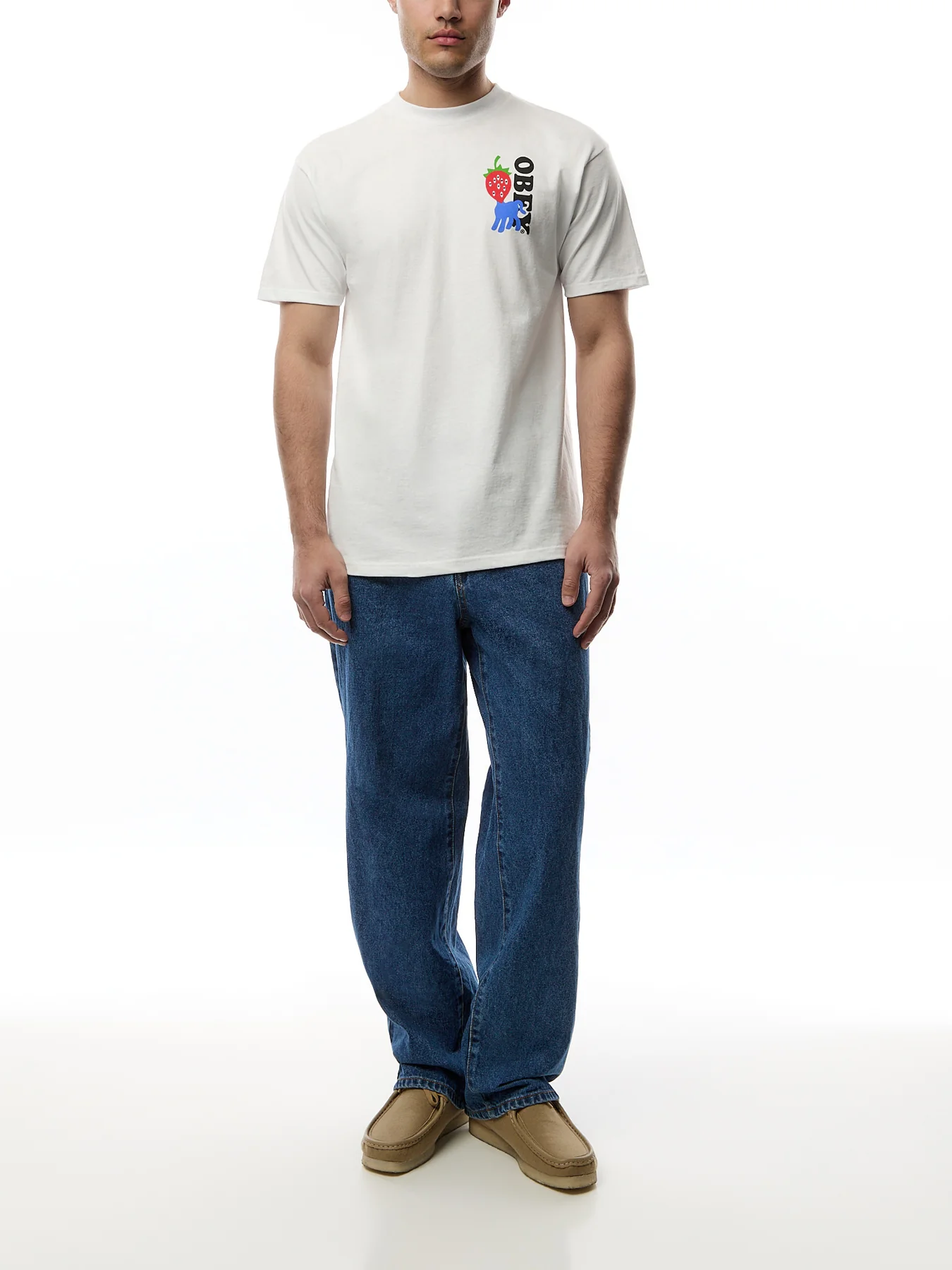 Obey Strawberry Graphic T-Shirt - Image 5