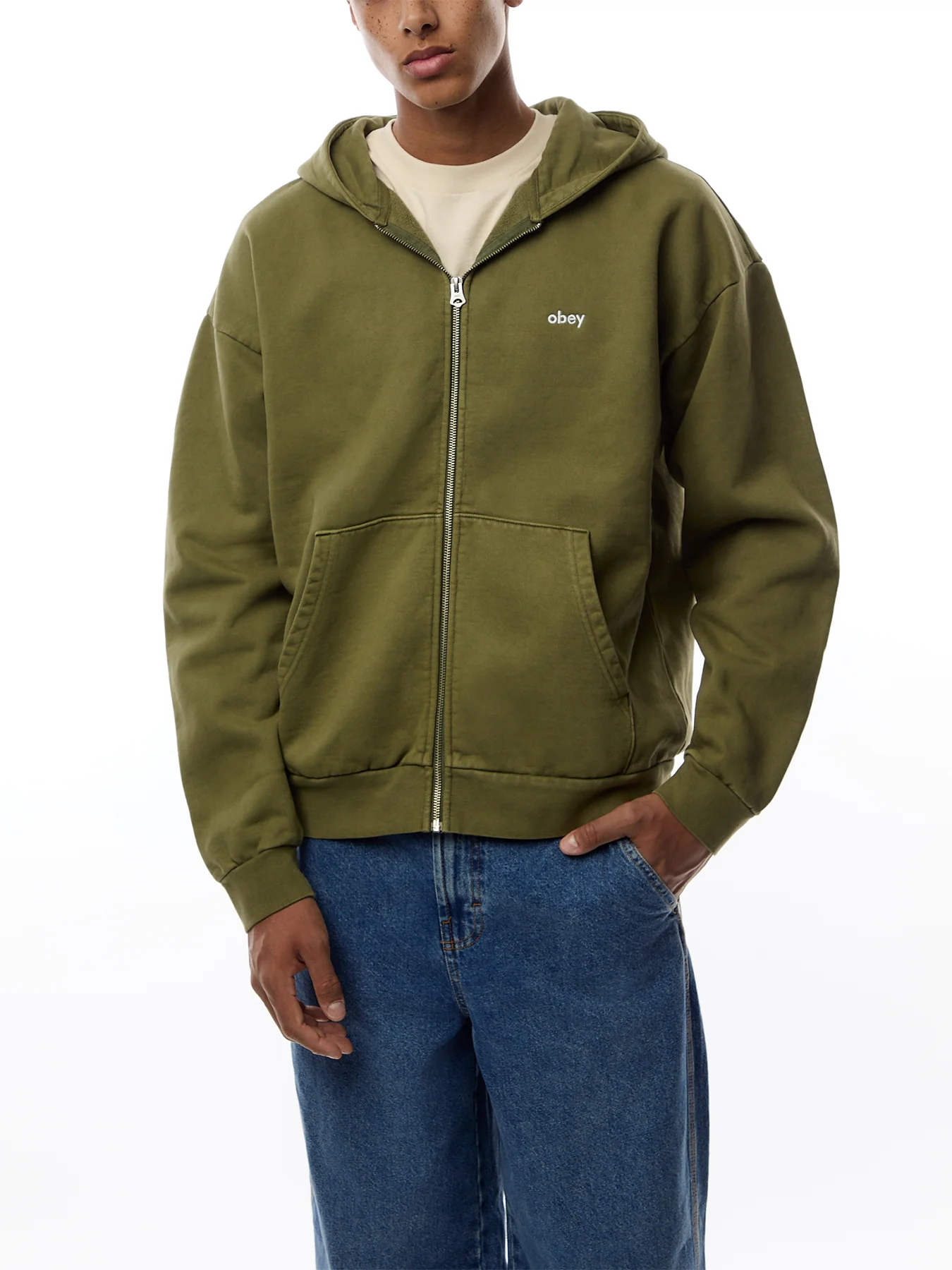 Owercase Pigment Zip Hood - Image 4