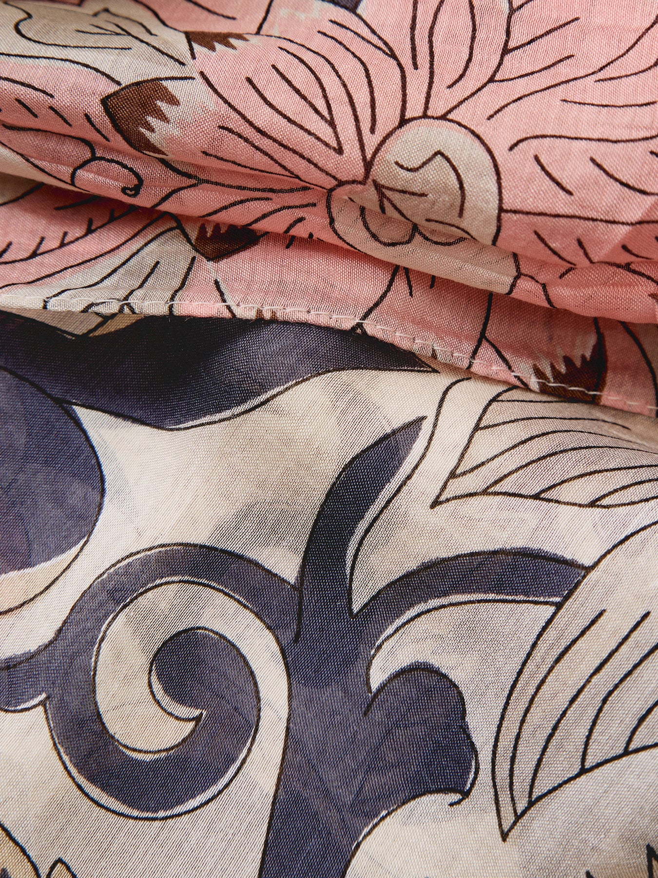 Block Taupe Scarf - Image 3