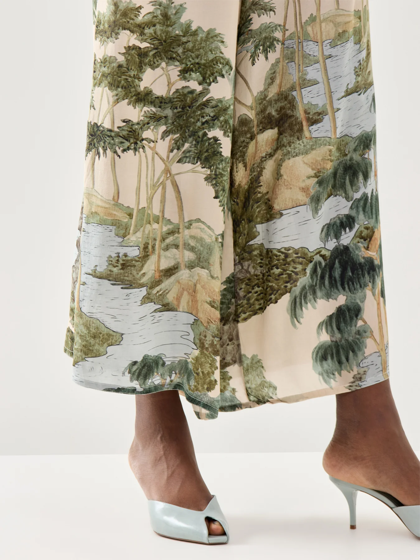 Crepe Palazzo Pants - Image 3