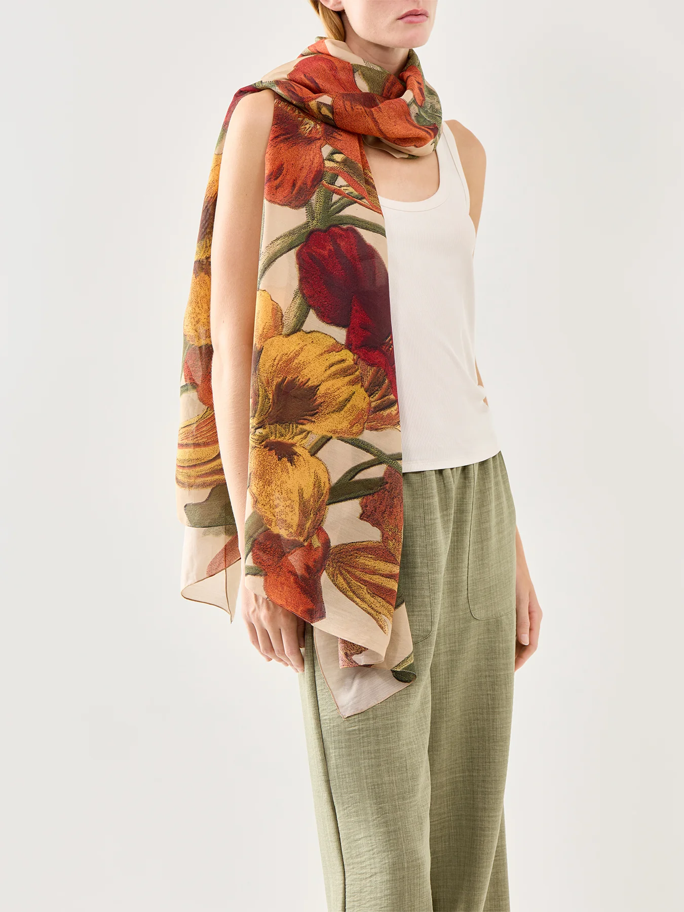Nasturtium Fawn Scarf - Image 2