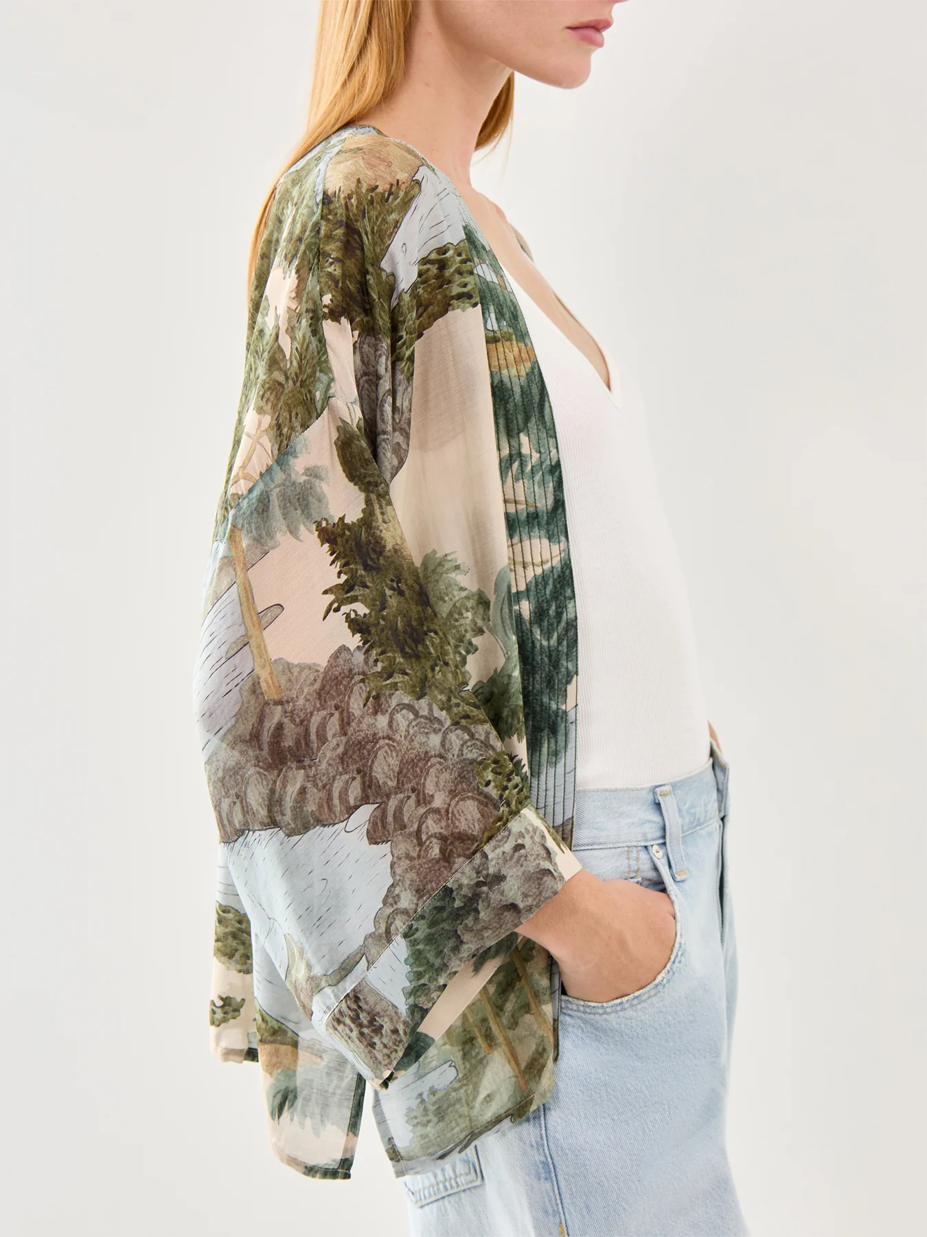 Rivers and Trees Short Kimono - Image 3
