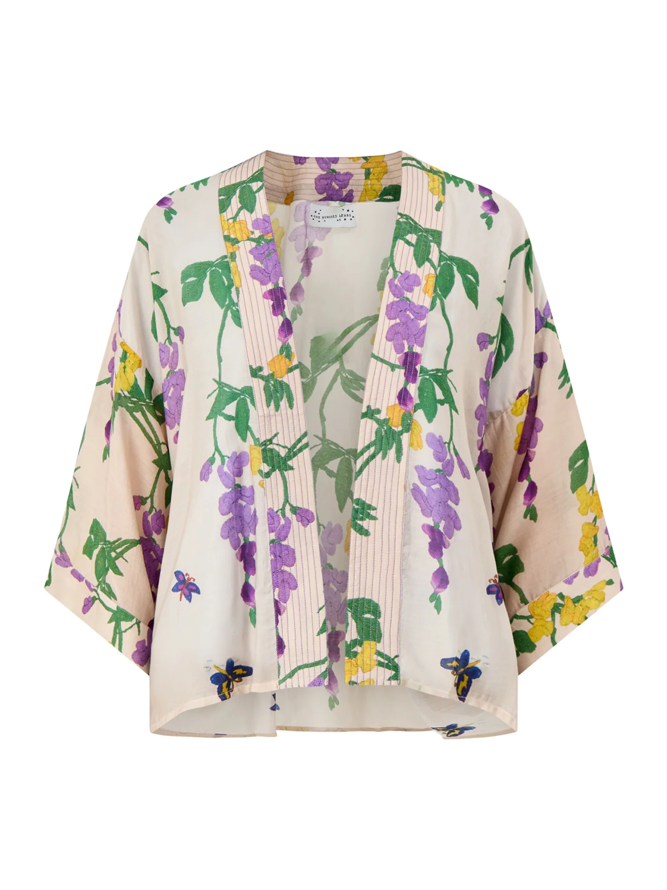 Wisteria Lilac Short Kimono Lilac