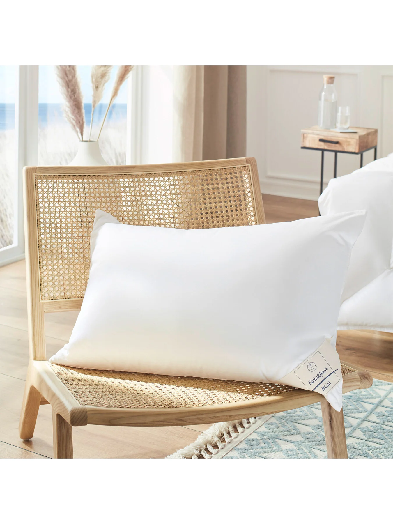 Blue Down Standard Medium Pillow - Image 4