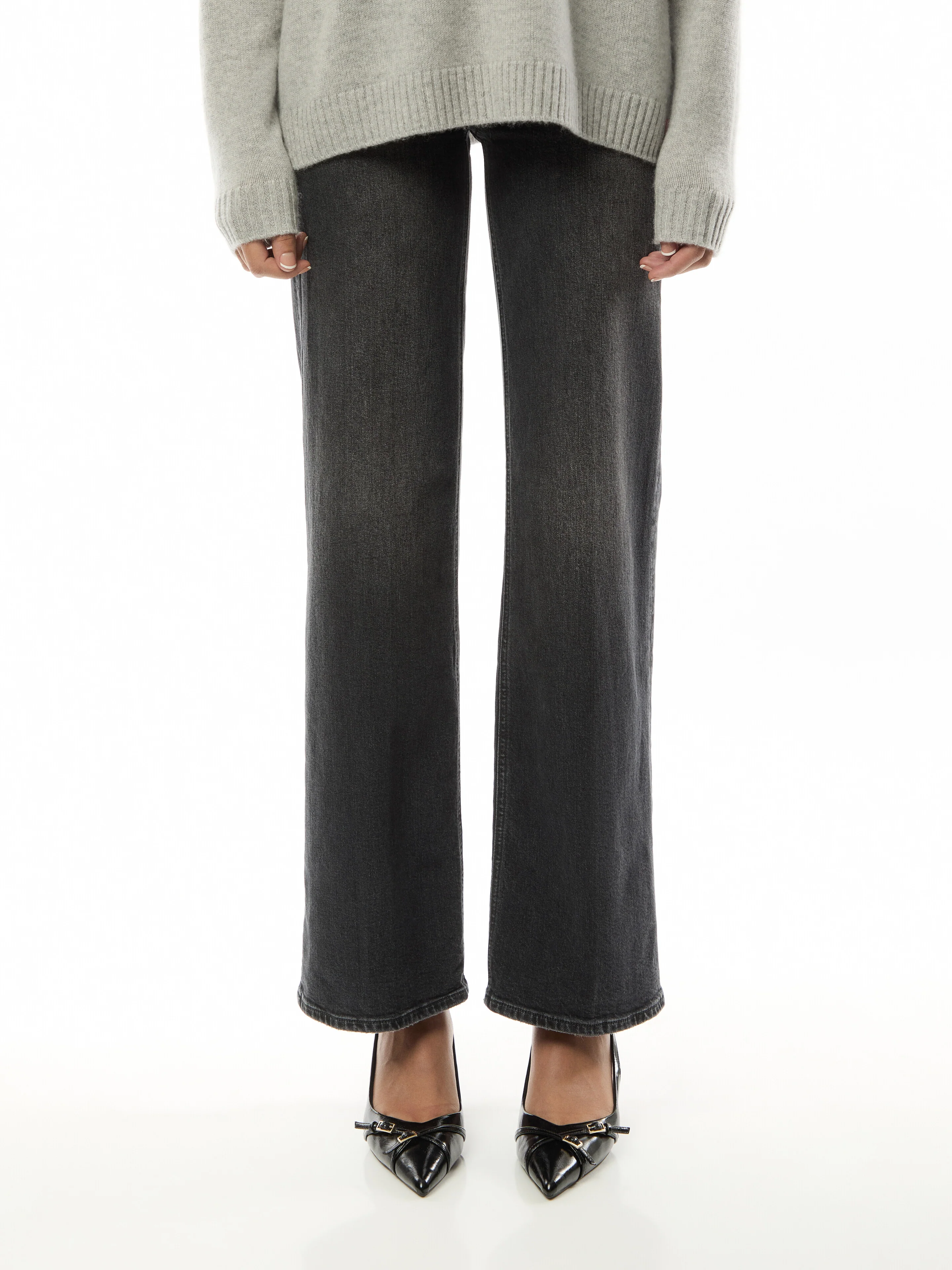 PAIGE Sasha 32" Straight Leg Jeans - Image 4