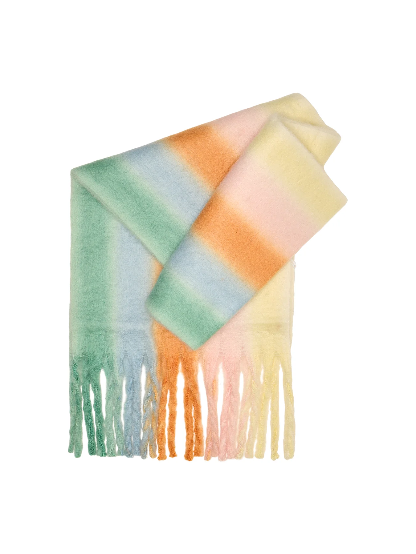 Jose Stripe Scarf Green