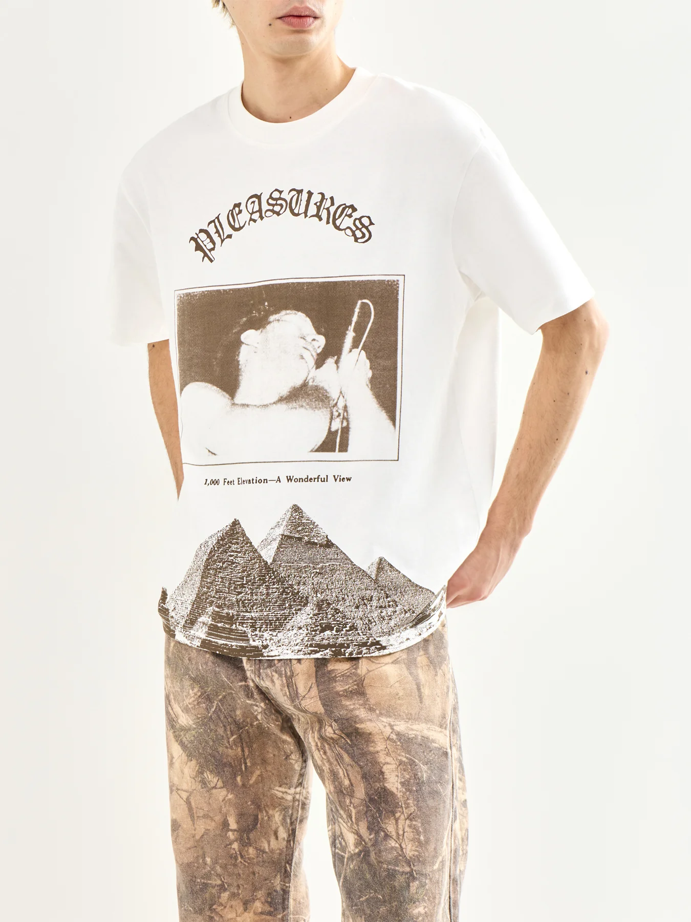 Elevation Heavyweight T-Shirt White - Image 4