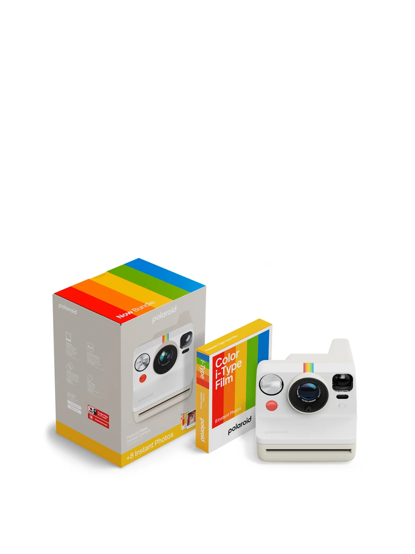 Now Gen 3 Instant Camera Pebble White