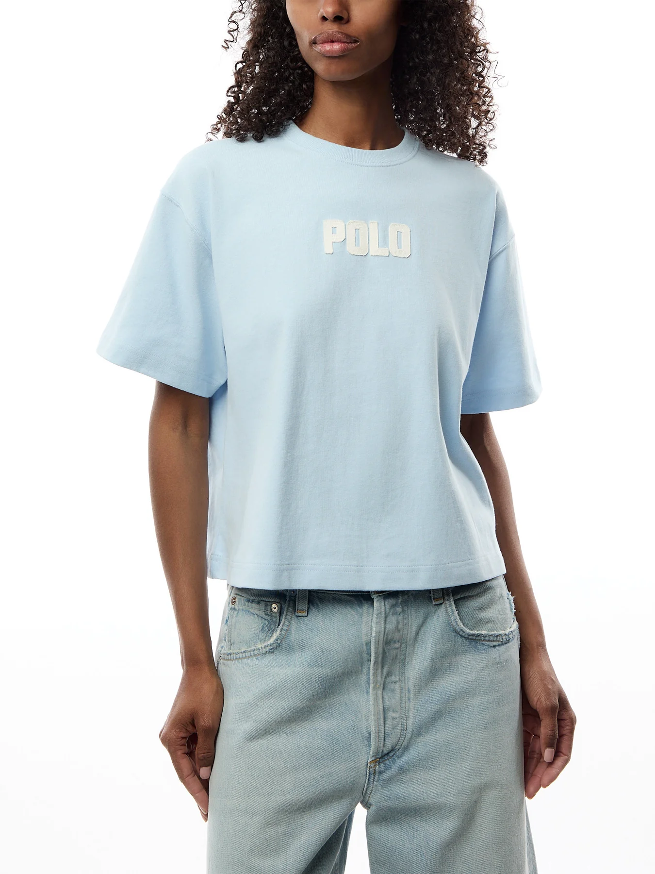 Knit Centre Polo Logo T Shirt - Image 4