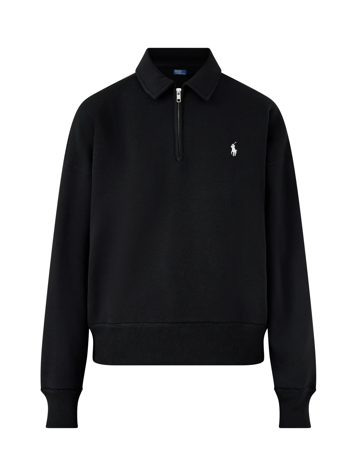 Knit Half Zip Sweatshirt Black