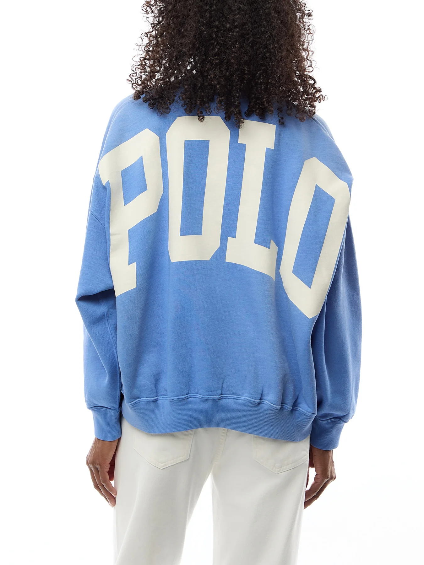 Knit Sweatshirt Polo On Back - Image 5