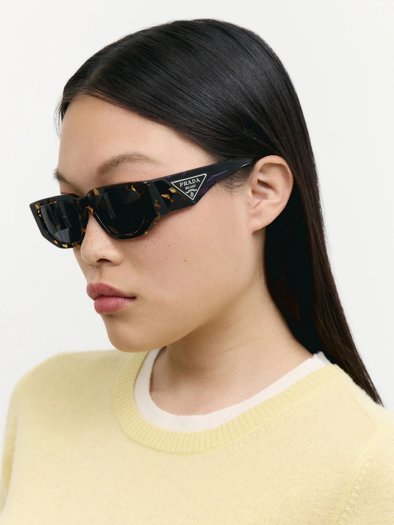 PR 09ZS Acetate Tortoise Sunglasses - Image 2