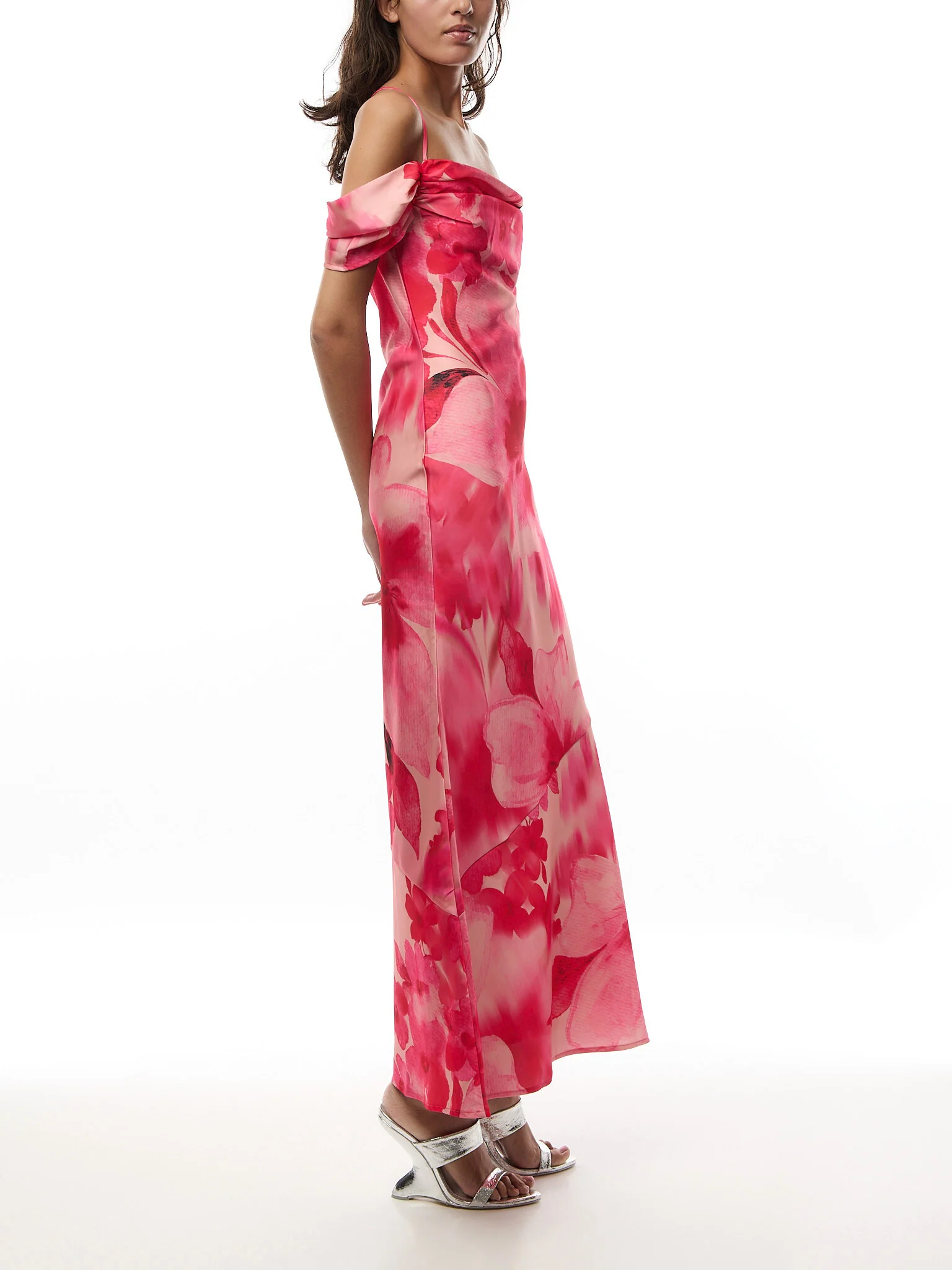Daria Cowl Maxi Slip Dress - Image 4