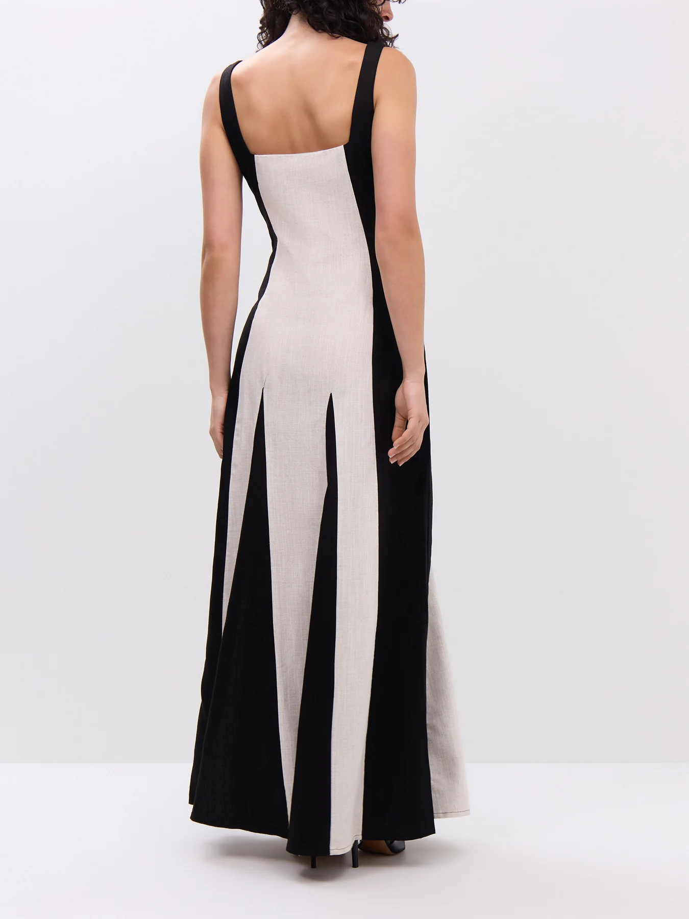 Ella Square Neck Contrast Maxi Dress - Image 5