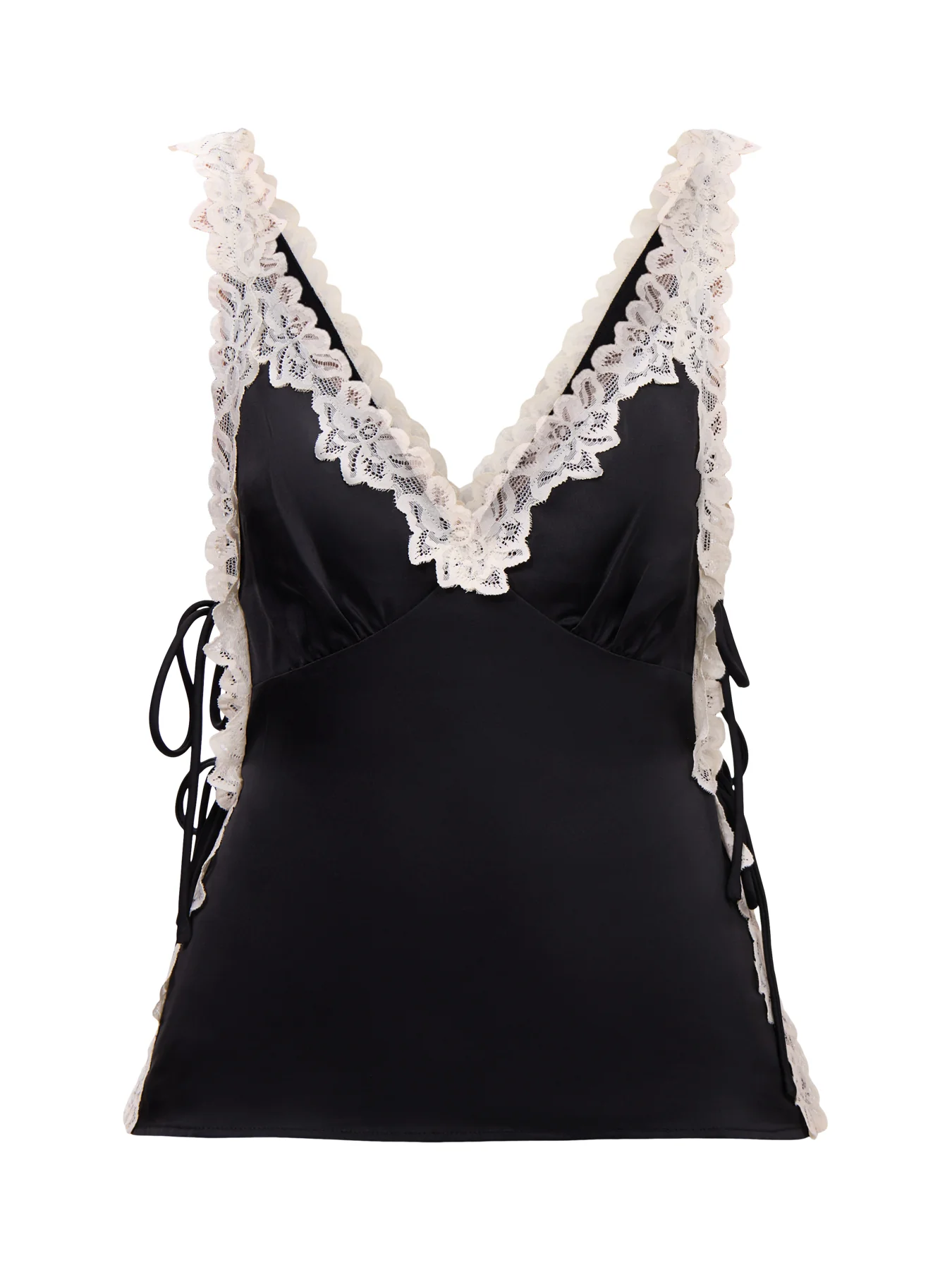Franca Lace Insert Satin Cami Top