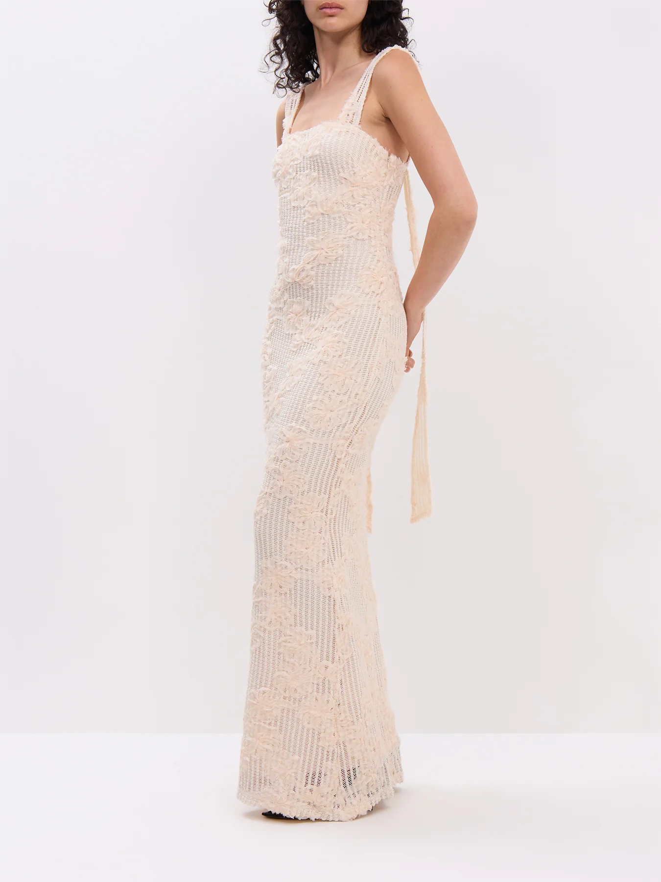 Gigou Crochet Floral Maxi Dress - Image 2