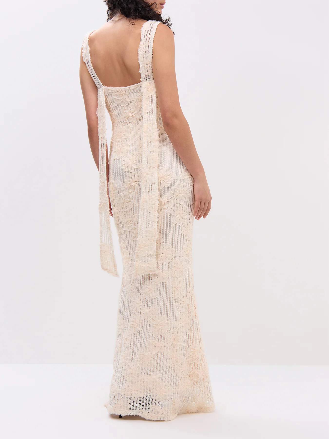 Gigou Crochet Floral Maxi Dress - Image 5