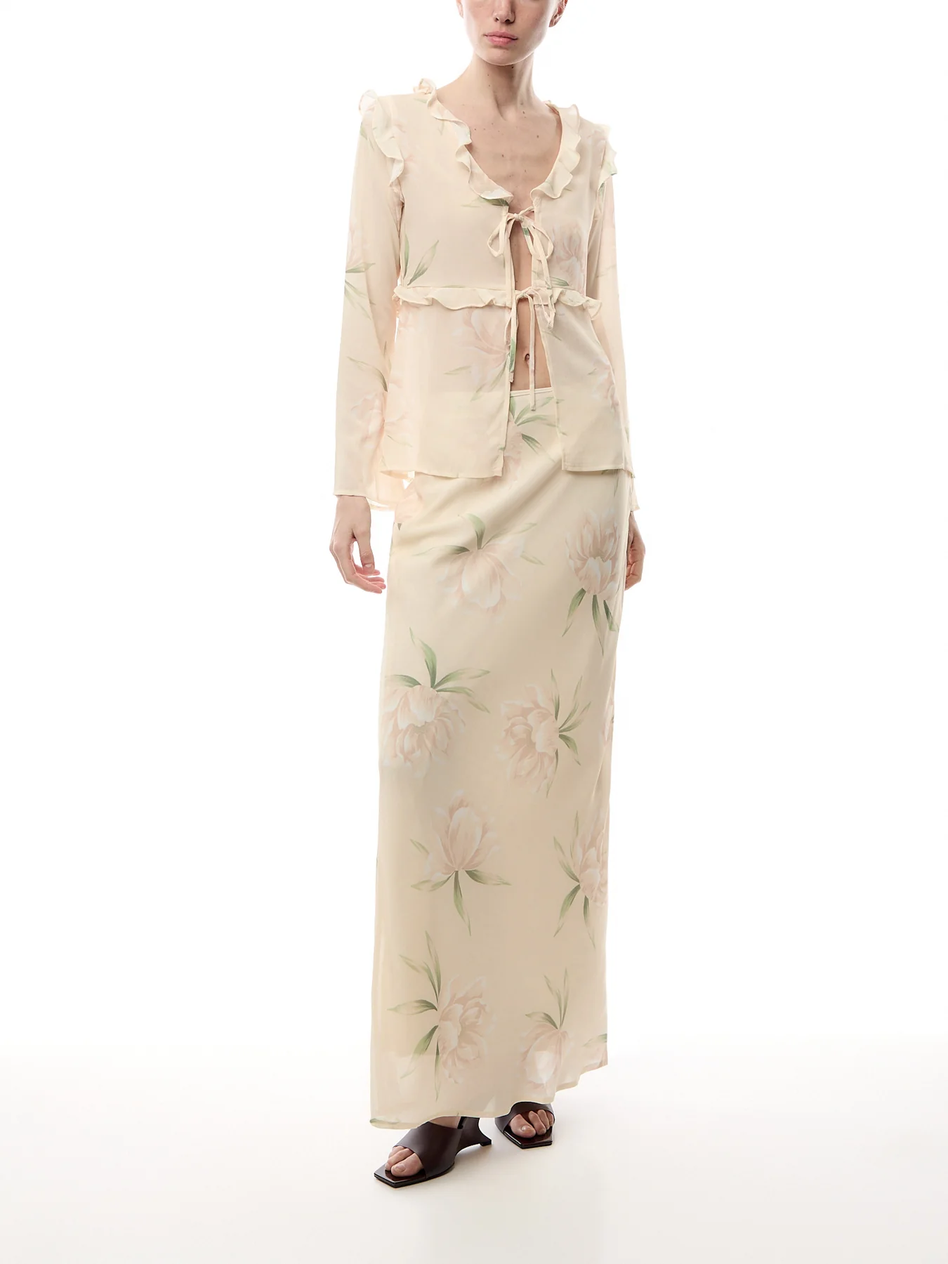 Leoni Ruffle Chiffon Top - Image 2