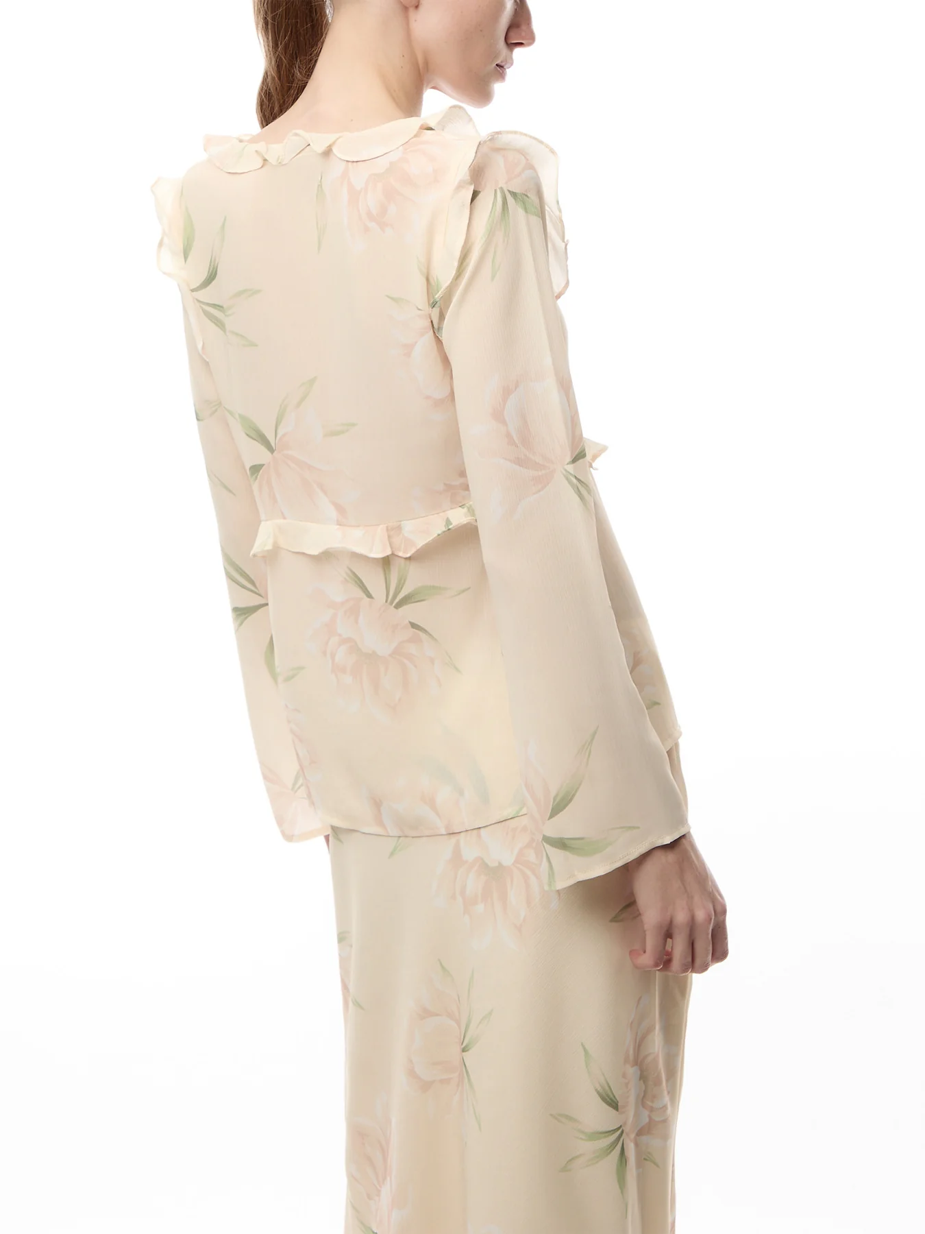 Leoni Ruffle Chiffon Top - Image 5