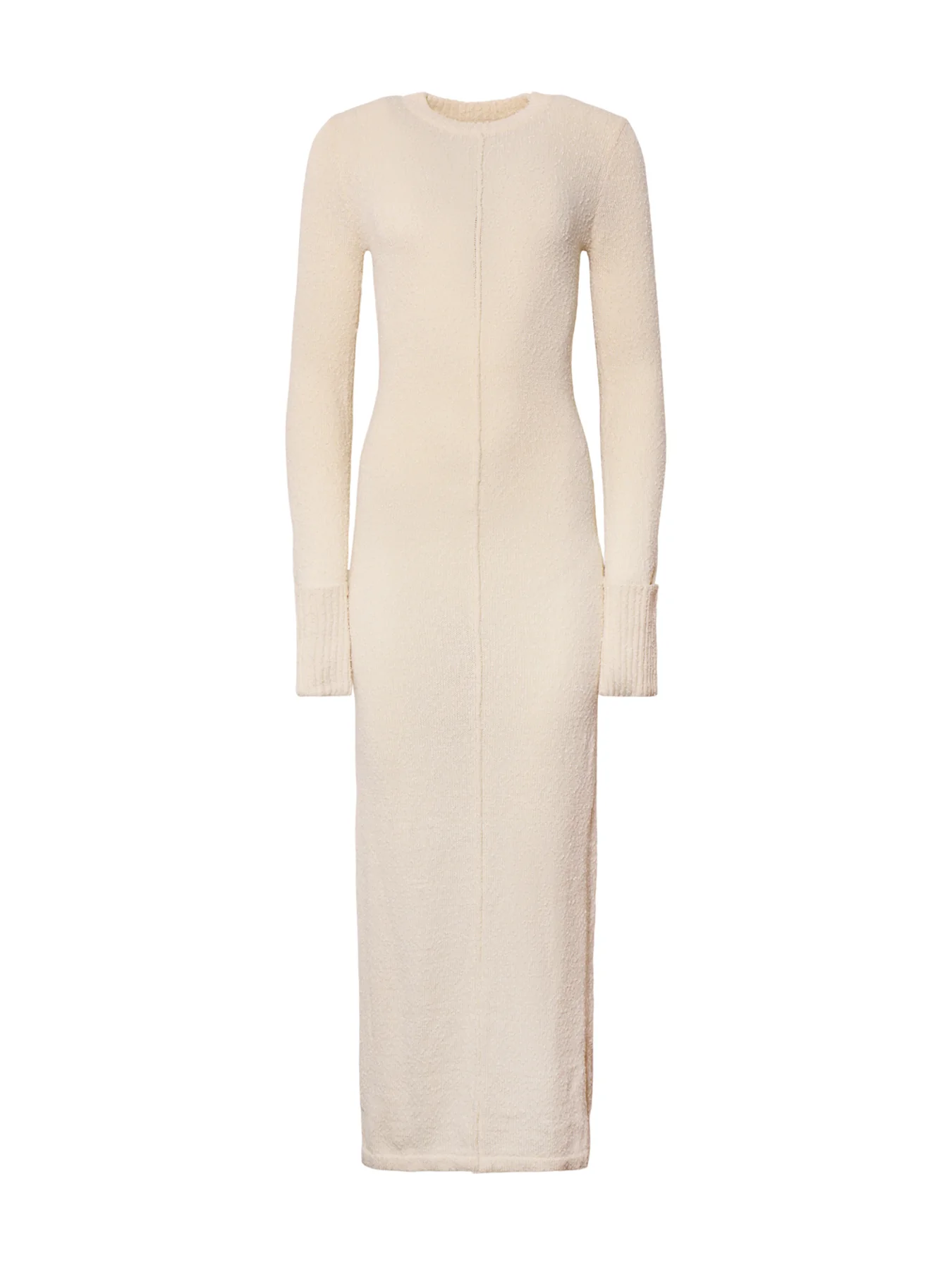 Nala Boucle Knit Midaxi Dress Cream