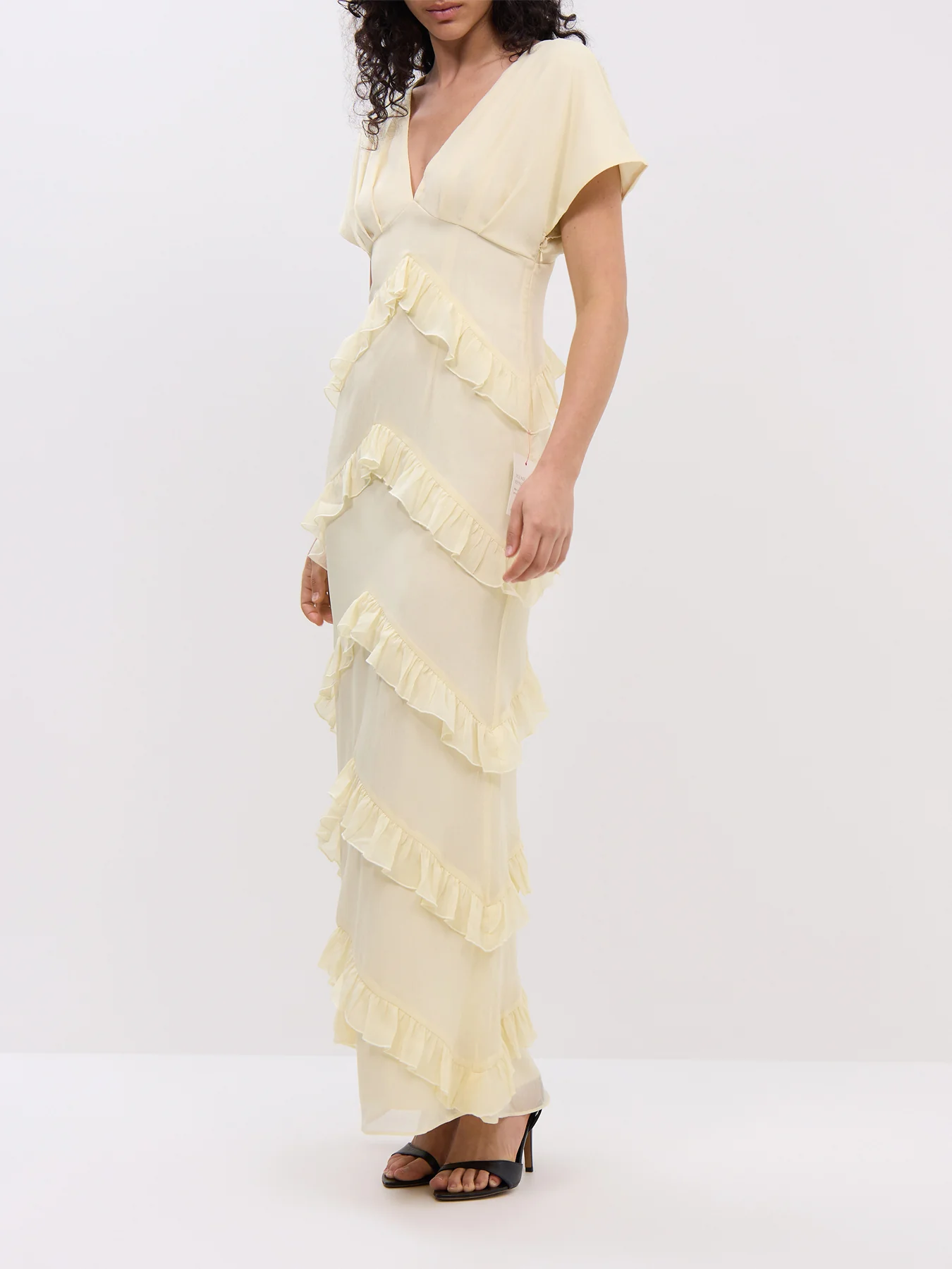 Tamsin Ruffle Chiffon Dress - Image 4
