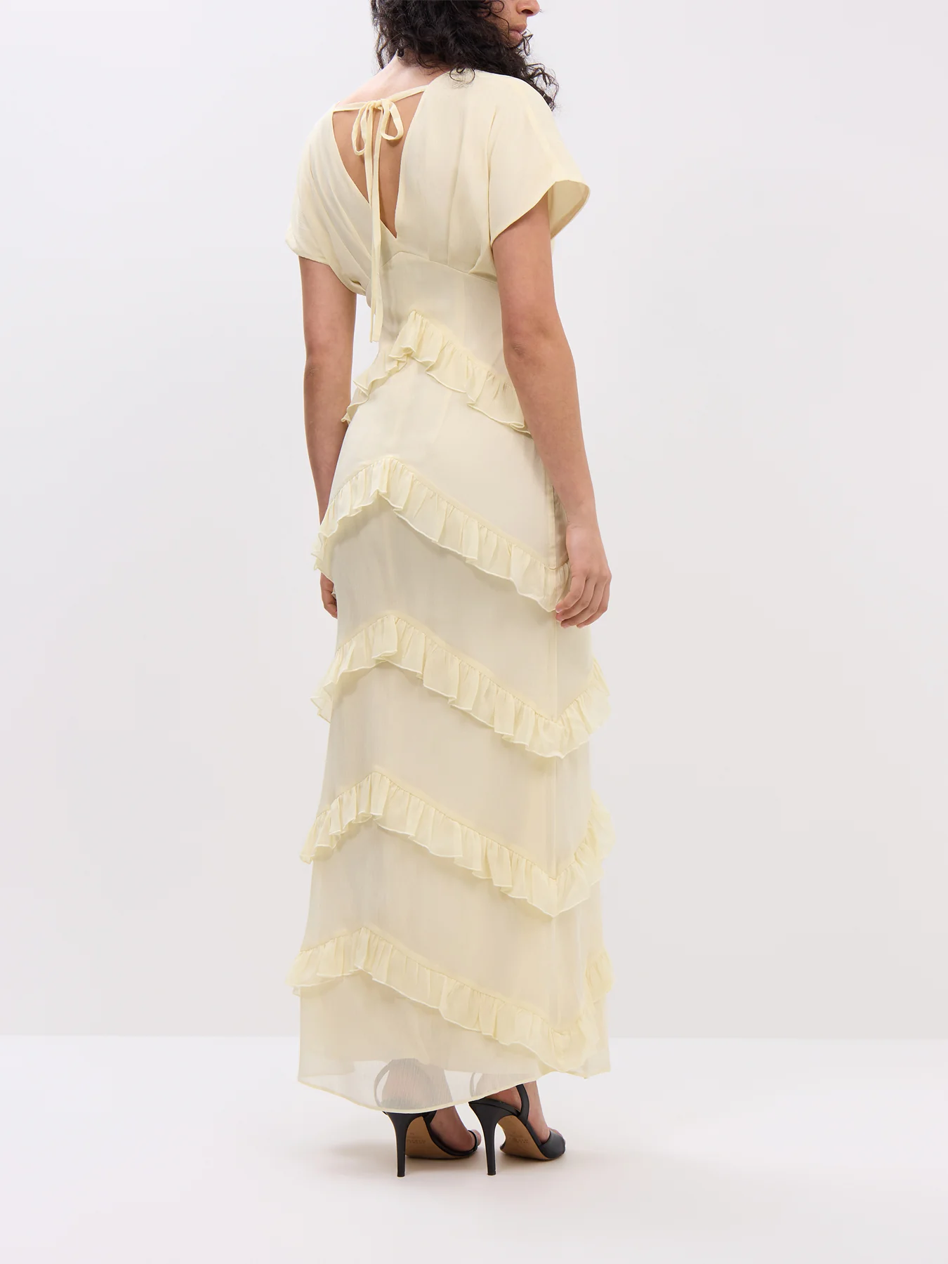 Tamsin Ruffle Chiffon Dress - Image 5