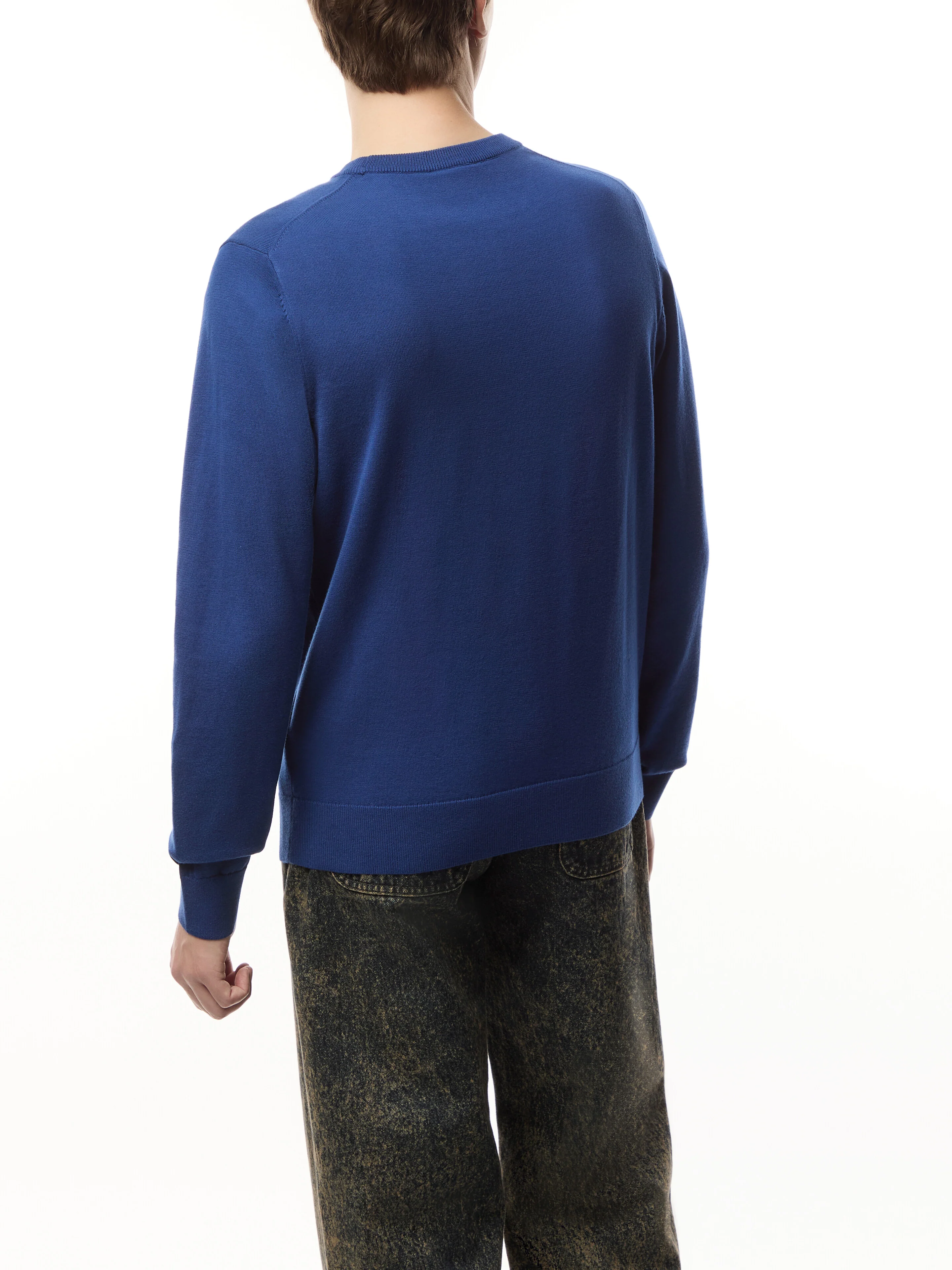 Crew Neck Knit Zebra Badge Jumper - Image 4
