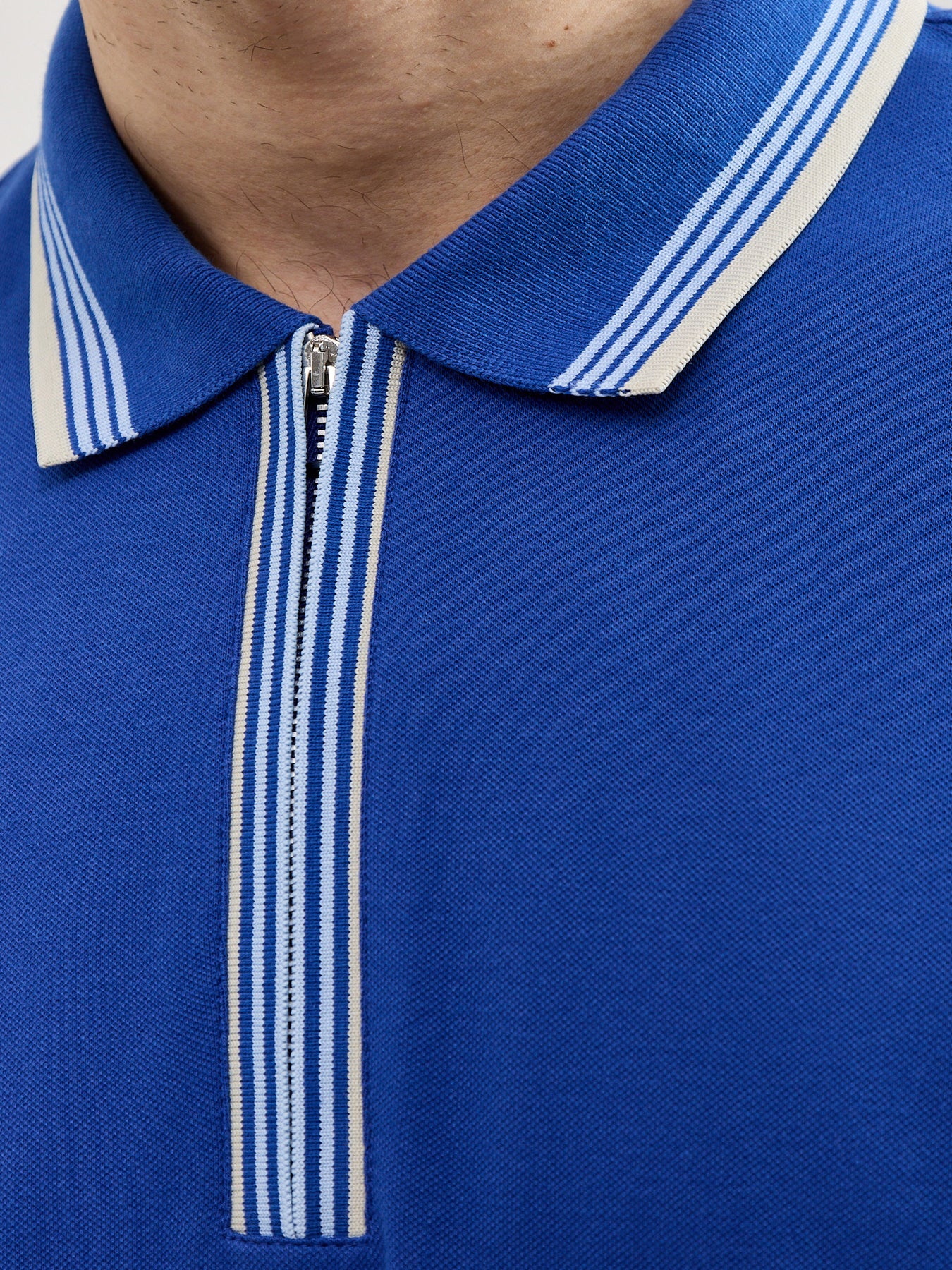 Half Zip Zebra Knited Polo - Image 3