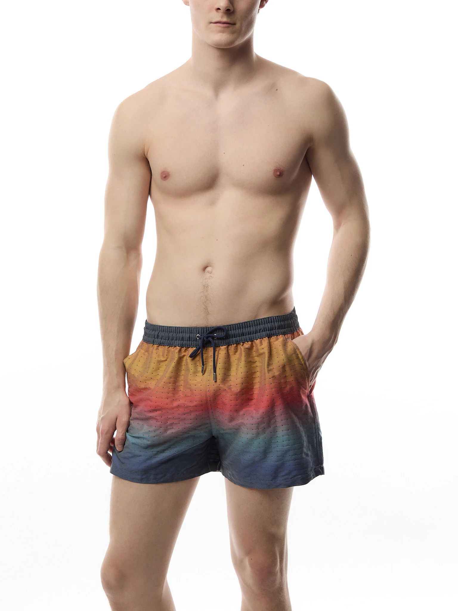 Ombre 'Artist Stripe' Swim Shorts - Image 2