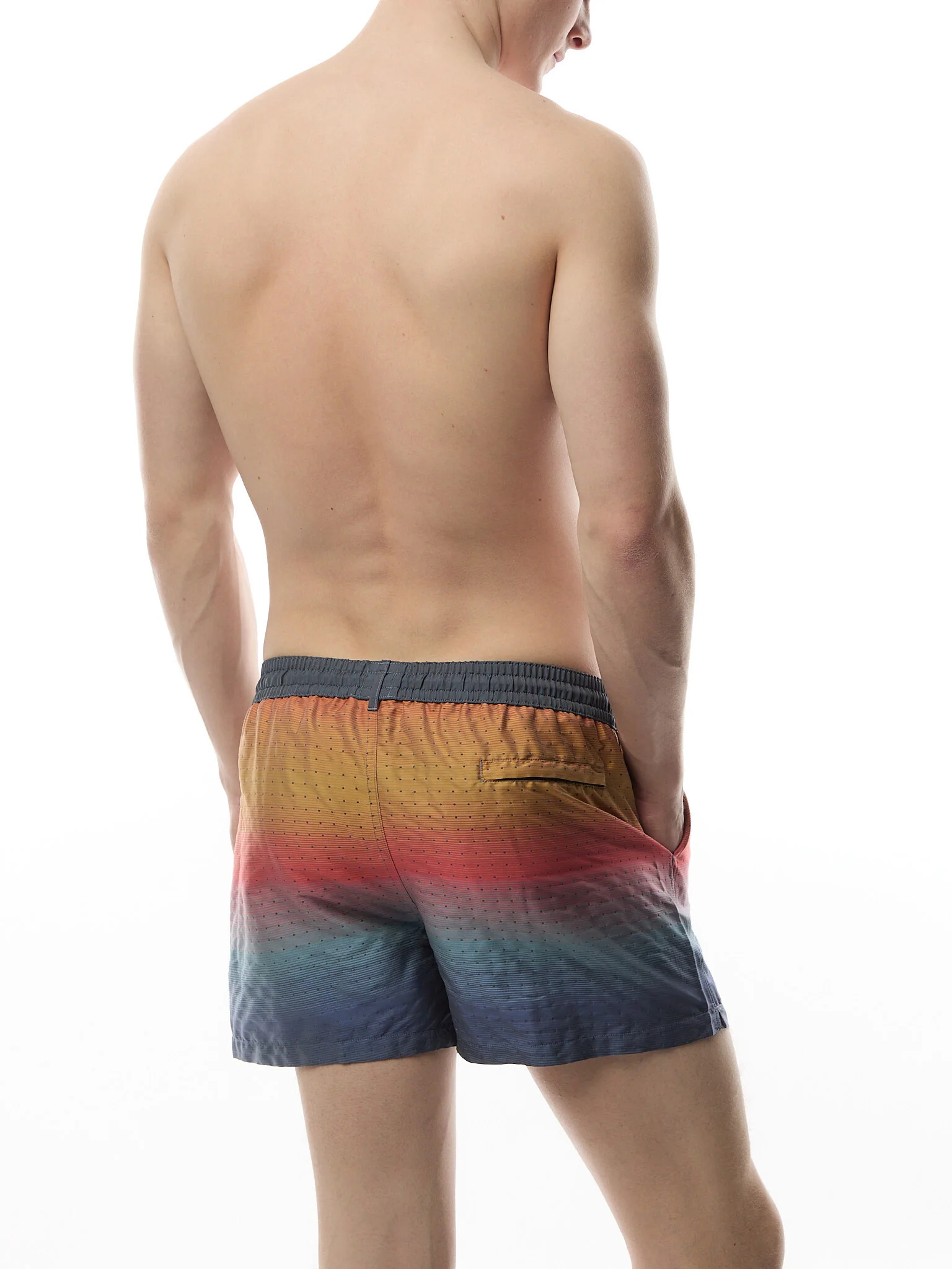 Ombre 'Artist Stripe' Swim Shorts - Image 3