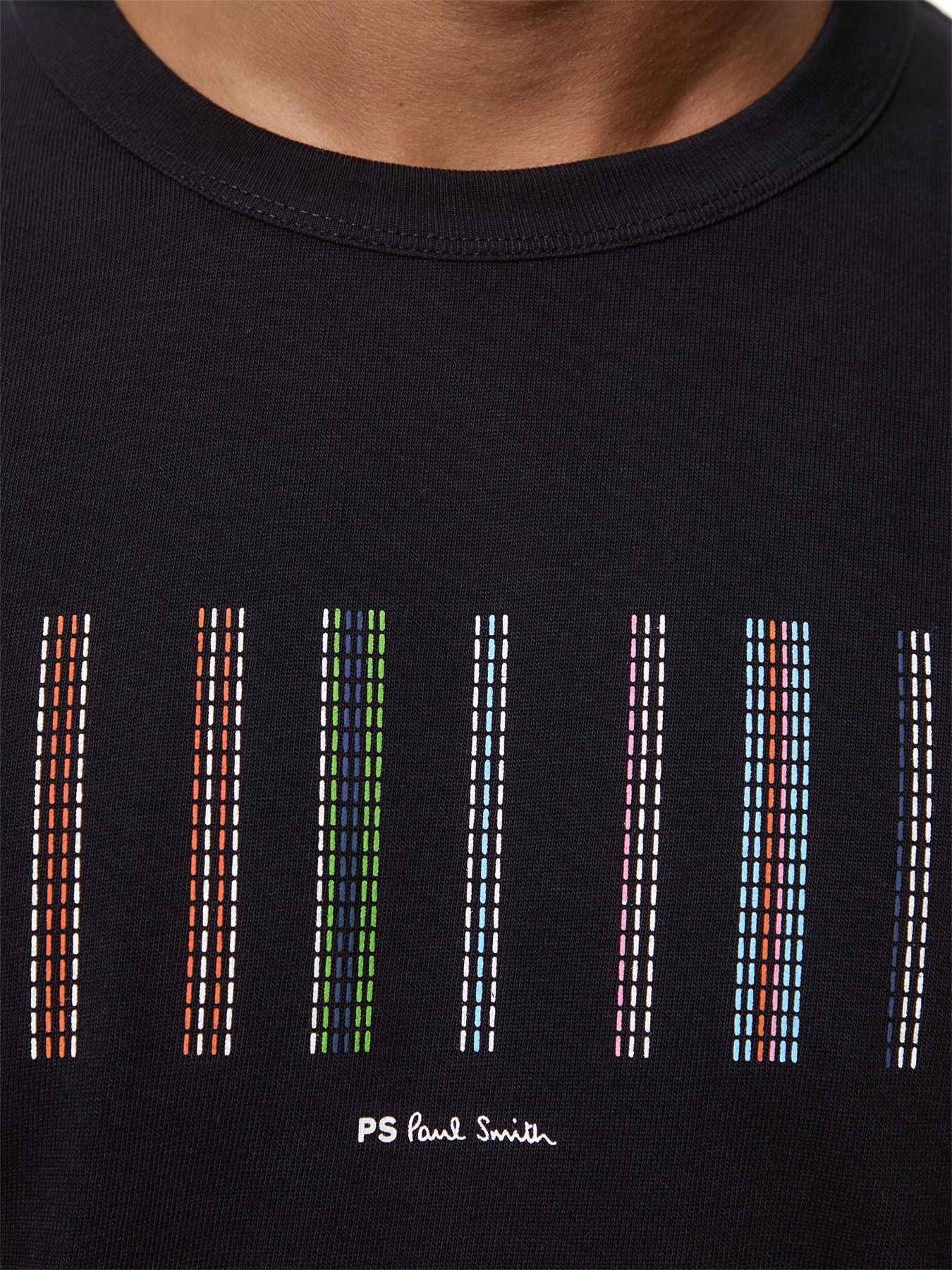 Multi Stripe Stitching T Shirt - Image 3