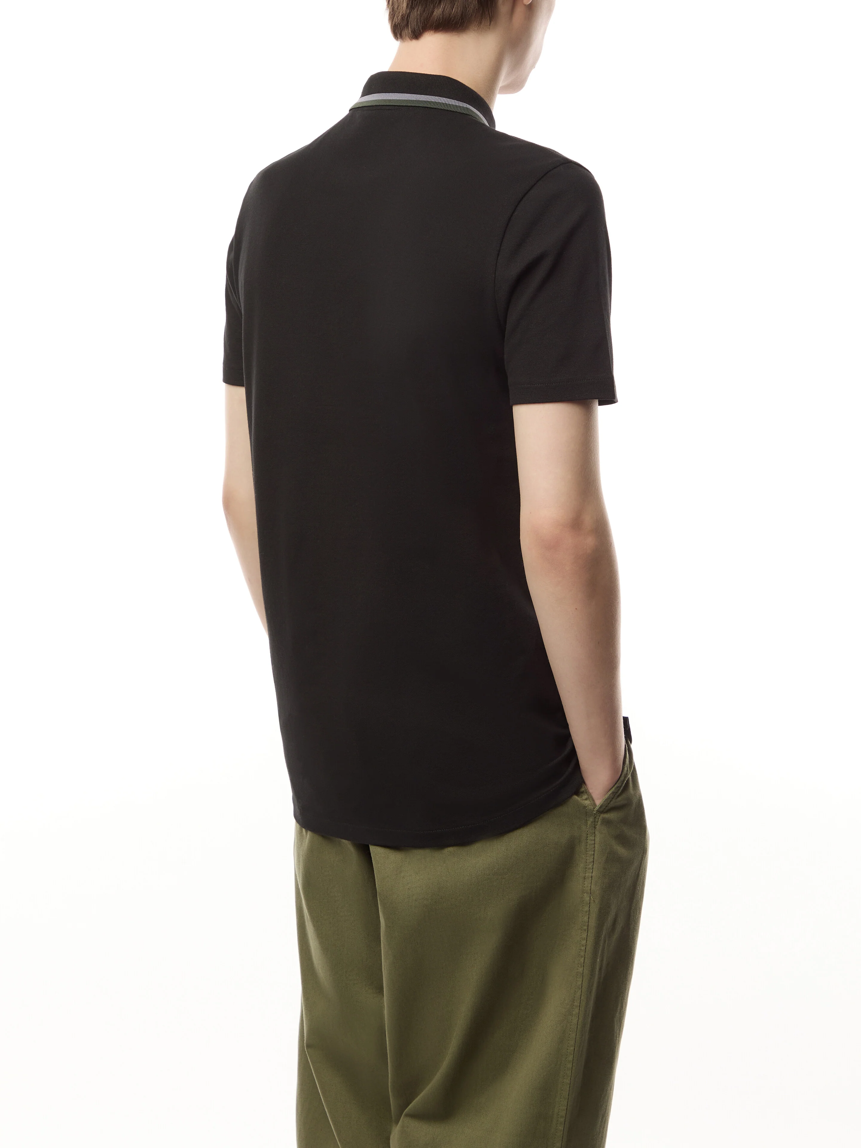 Regular Fit Quarter Zip Polo Shirt - Image 4