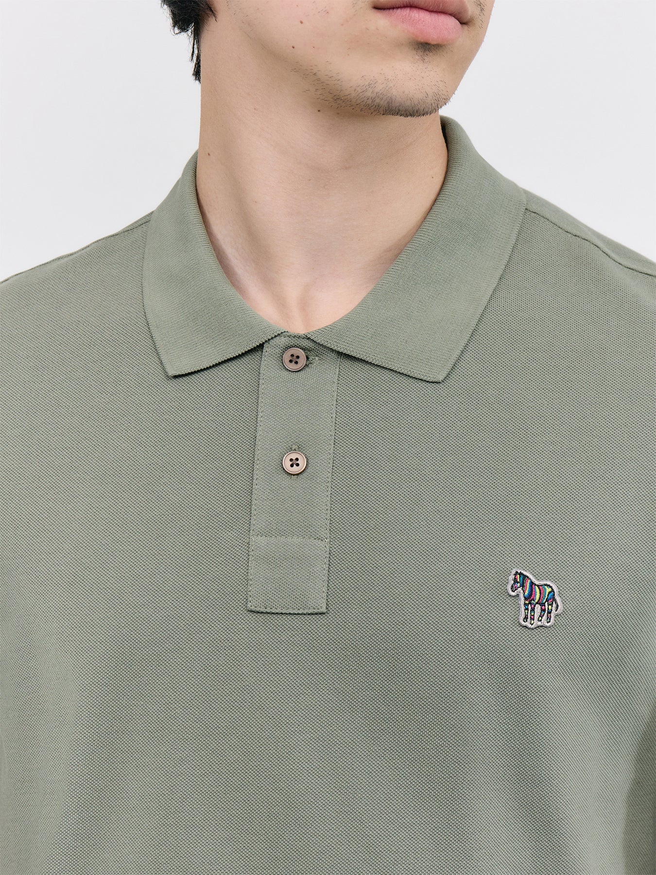 Reg Fit Polo Shirt Zebra - Image 3