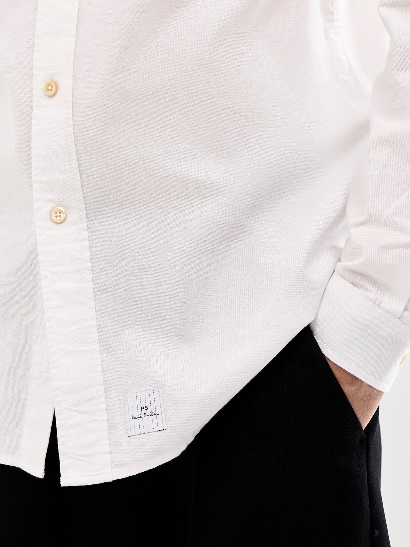 Stitched Cuff Detail Oxford Shirt - Image 3