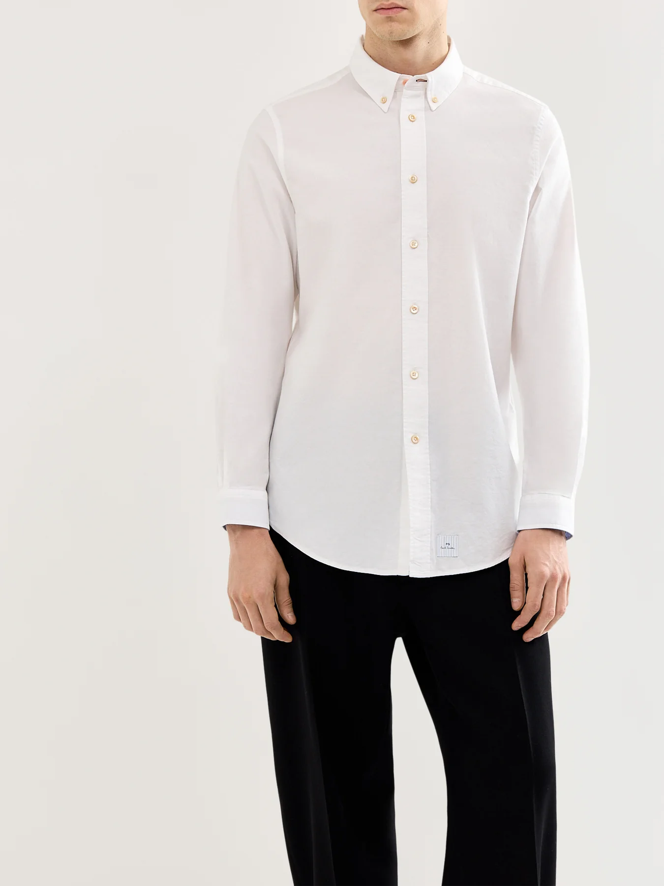 Stitched Cuff Detail Oxford Shirt - Image 4