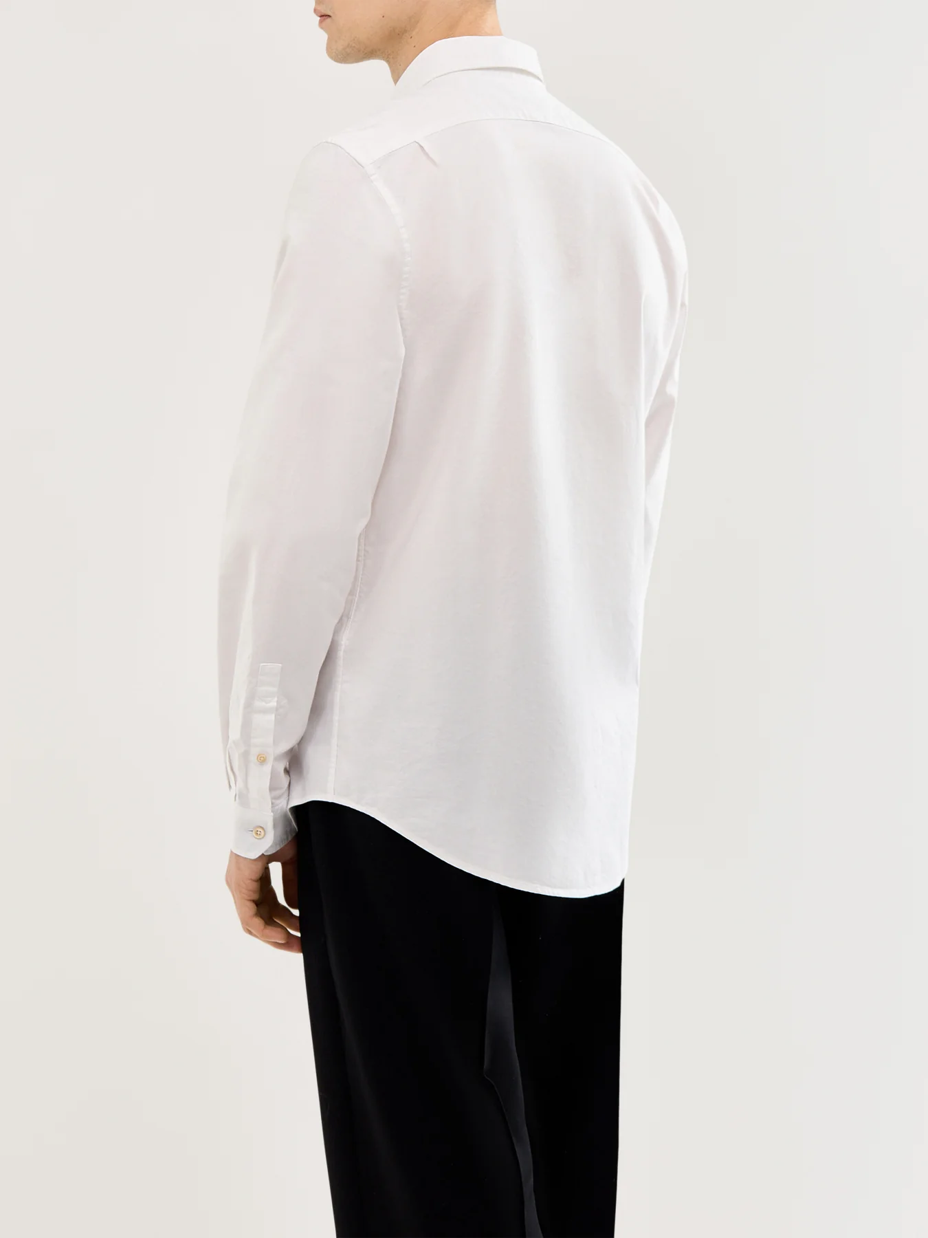 Stitched Cuff Detail Oxford Shirt - Image 5