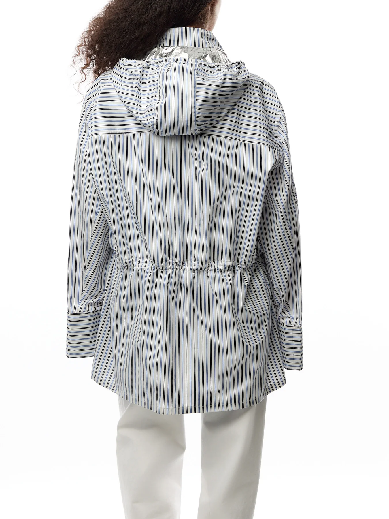 Rabanne Striped Cotton Parka Hooded Jacket - Image 5