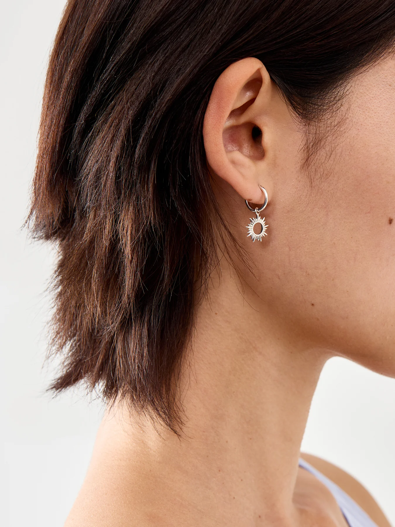 Eternal Sun Mini Hoop Earrings - Image 2