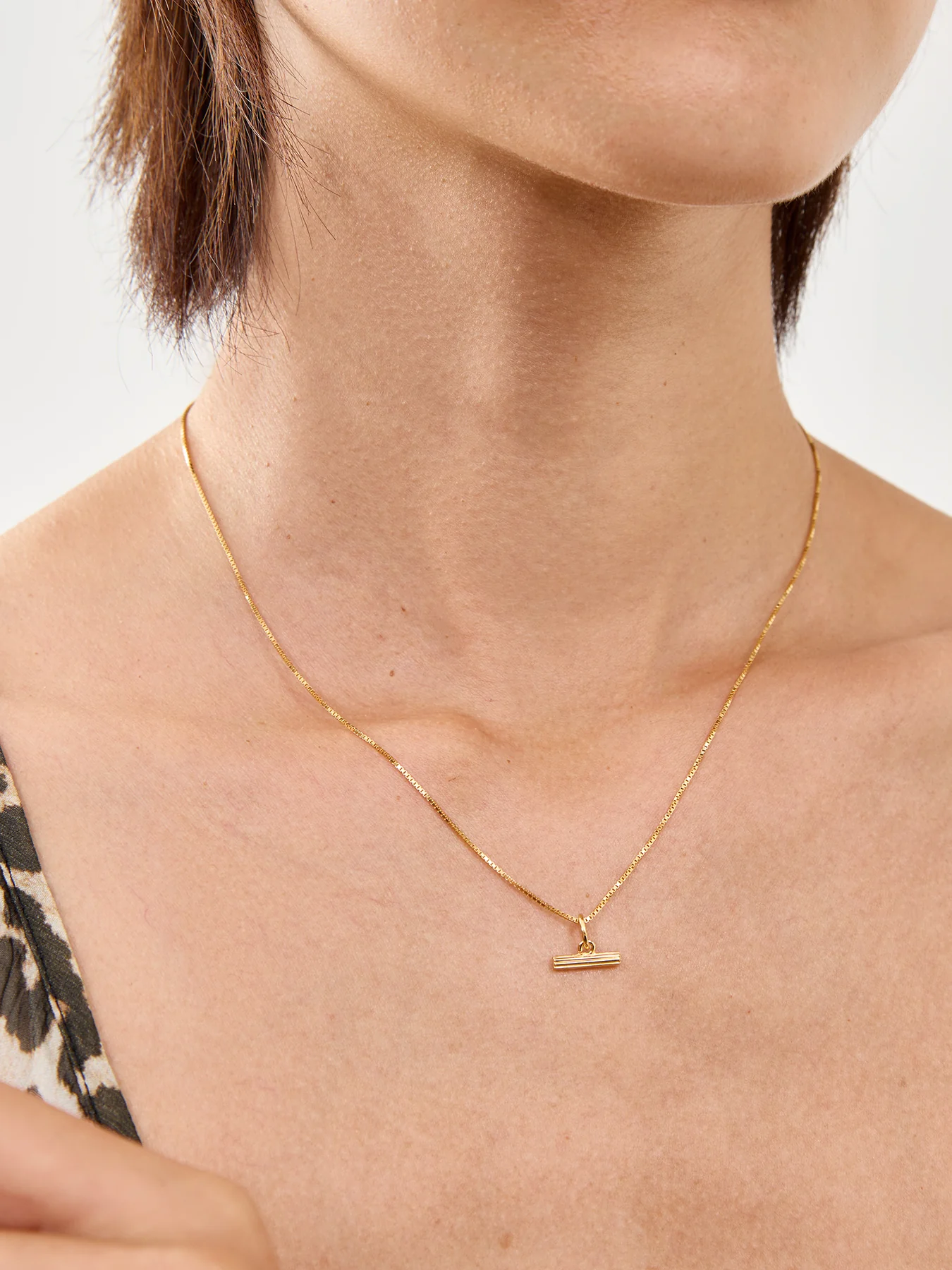 Mini T-Bar Necklace - Image 2