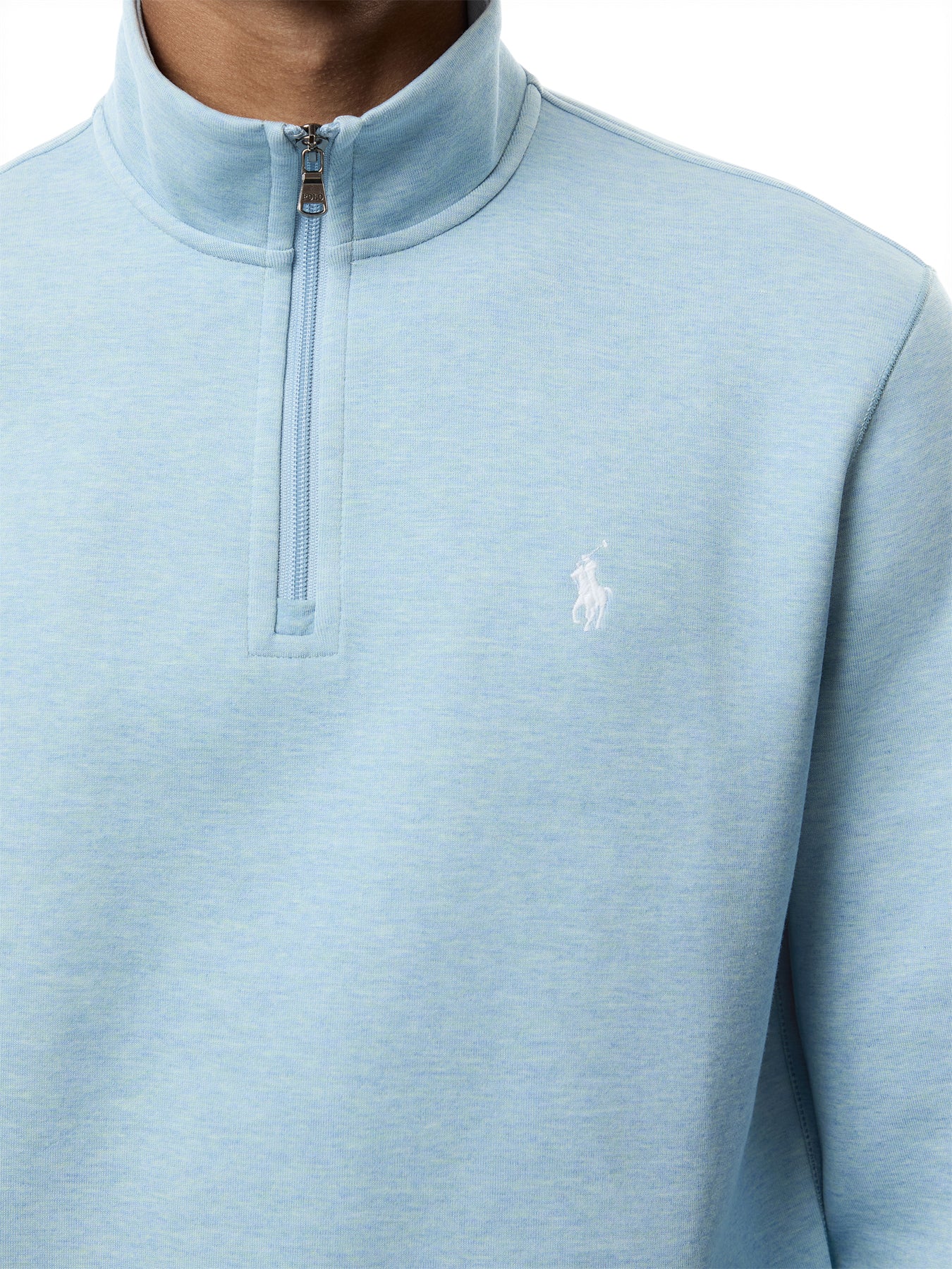 Double Knit Quarter Zip Sweatshirt - Image 3