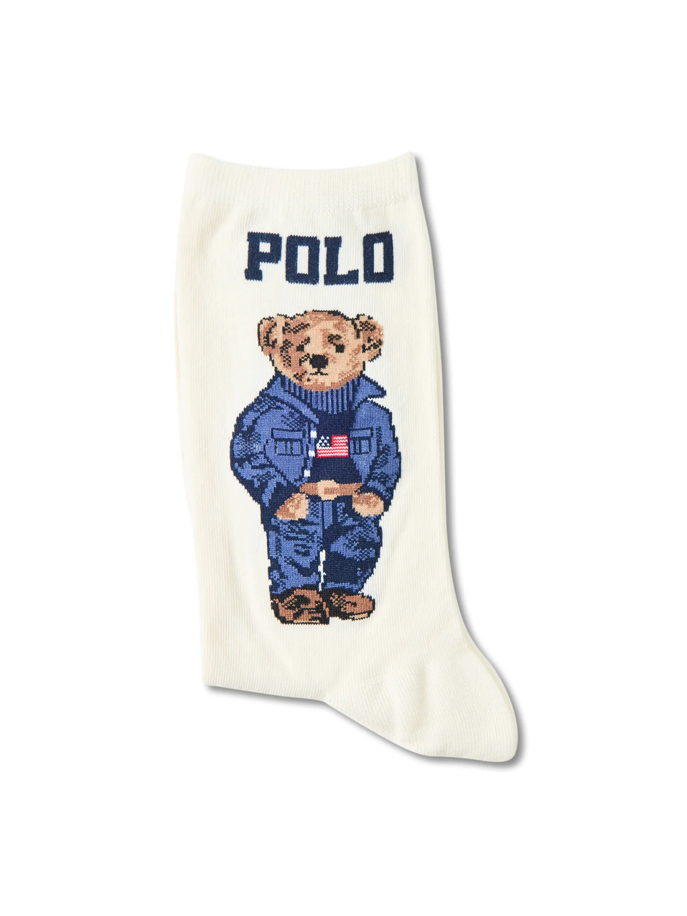 Bear Single Sock Cream