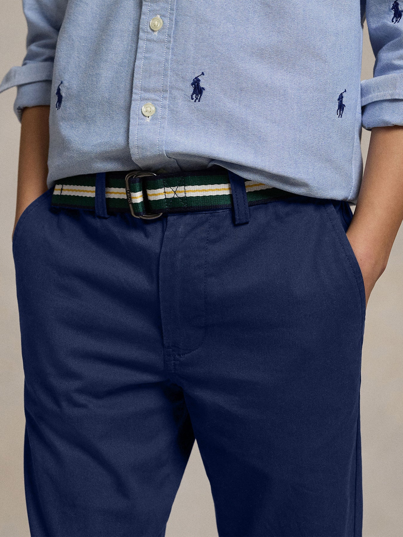 Navy Slim Fit Flex Abrasion Twill Trouser - Image 10